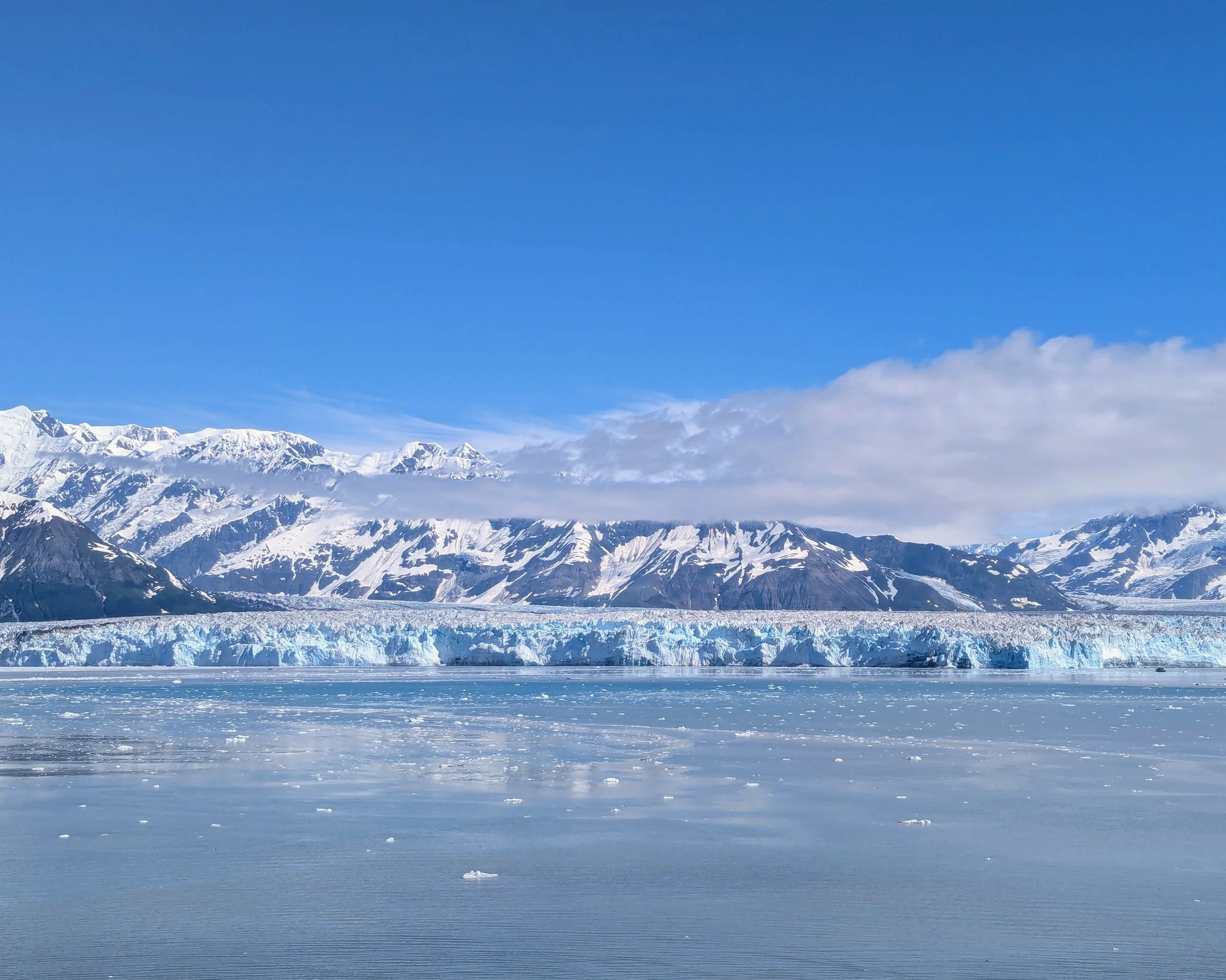 A view of Hubbard Glacier in Alaska from the Azamara Pursuit