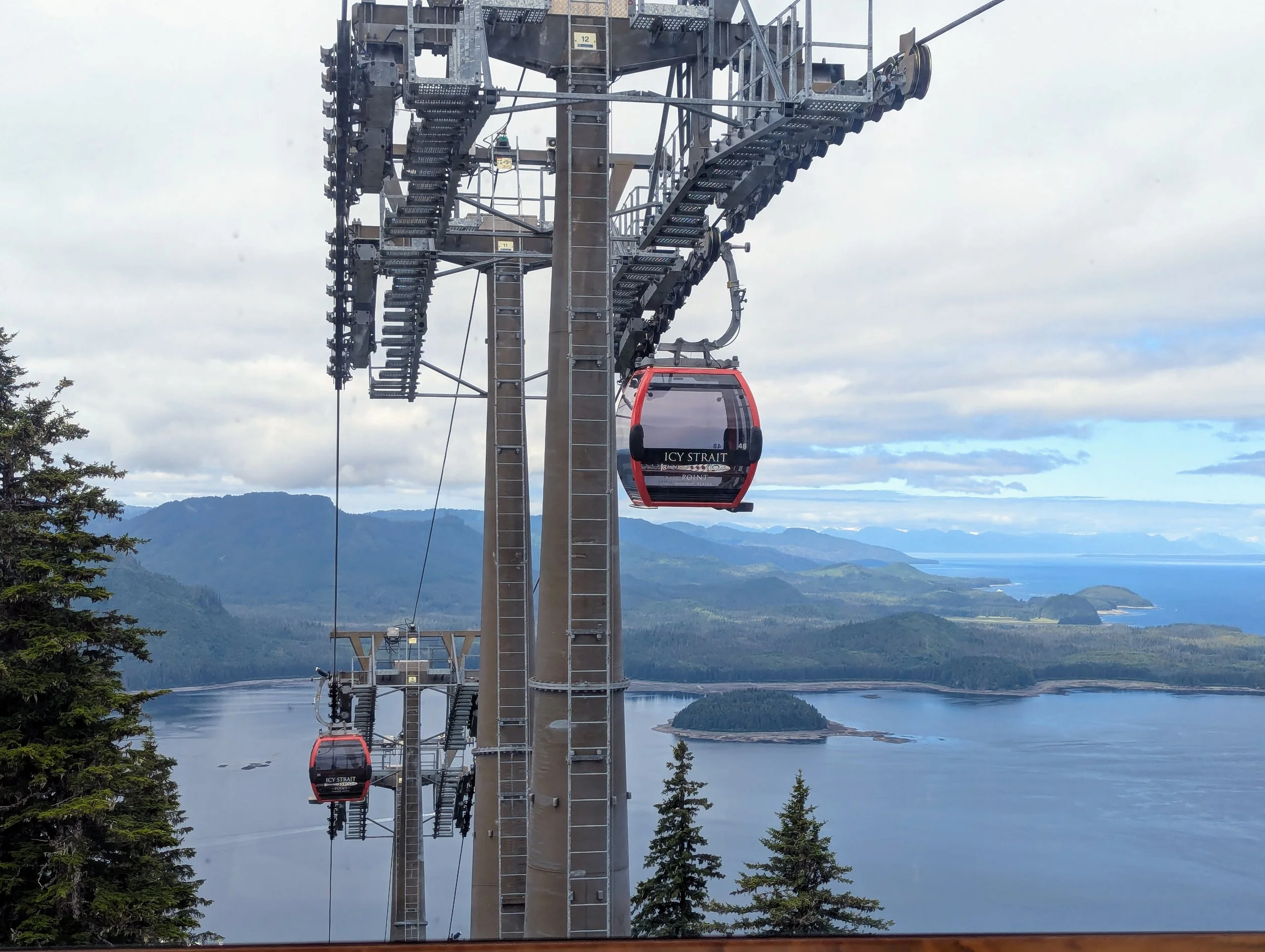 View of Icy Straight Point from the Gondolas