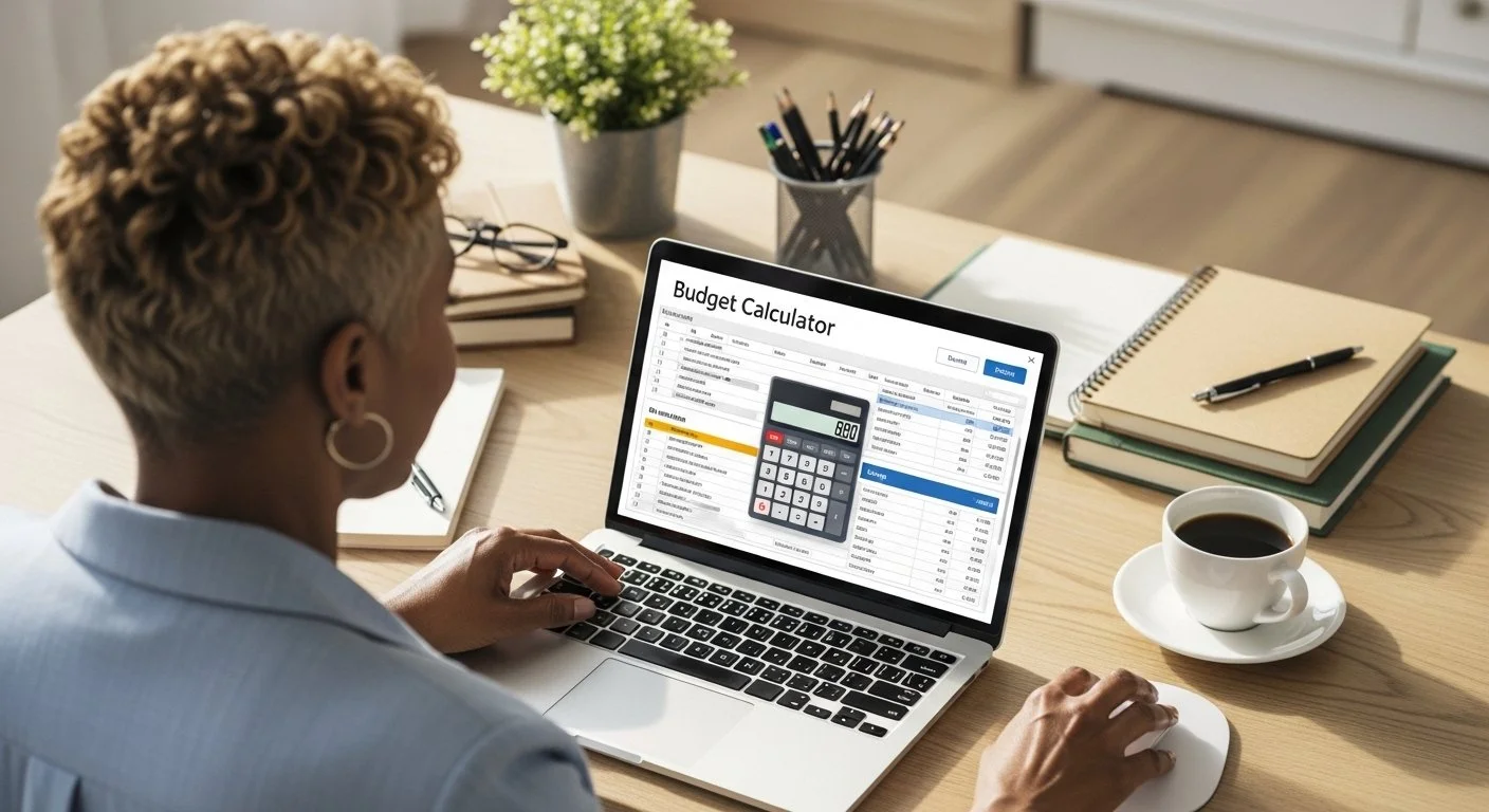 Membership organization leader using cruise retreat budget calculator to plan annual member engagement event