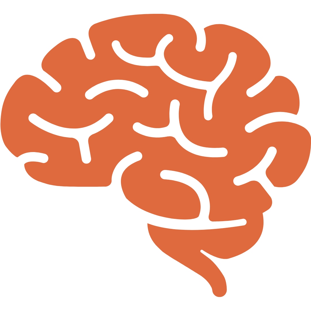 Orange brain icon representing your group disconnecting from work and being present