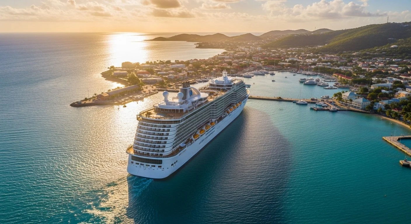 Luxury cruise ship sailing at sea — an all-inclusive venue for corporate incentive trips and team retreats