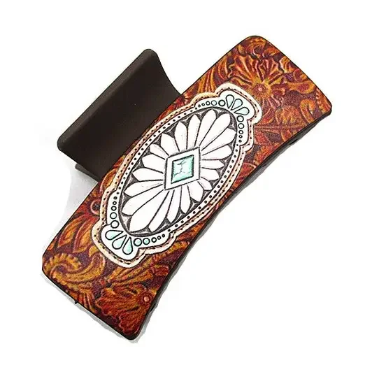 Western Concho Design Hair Claw