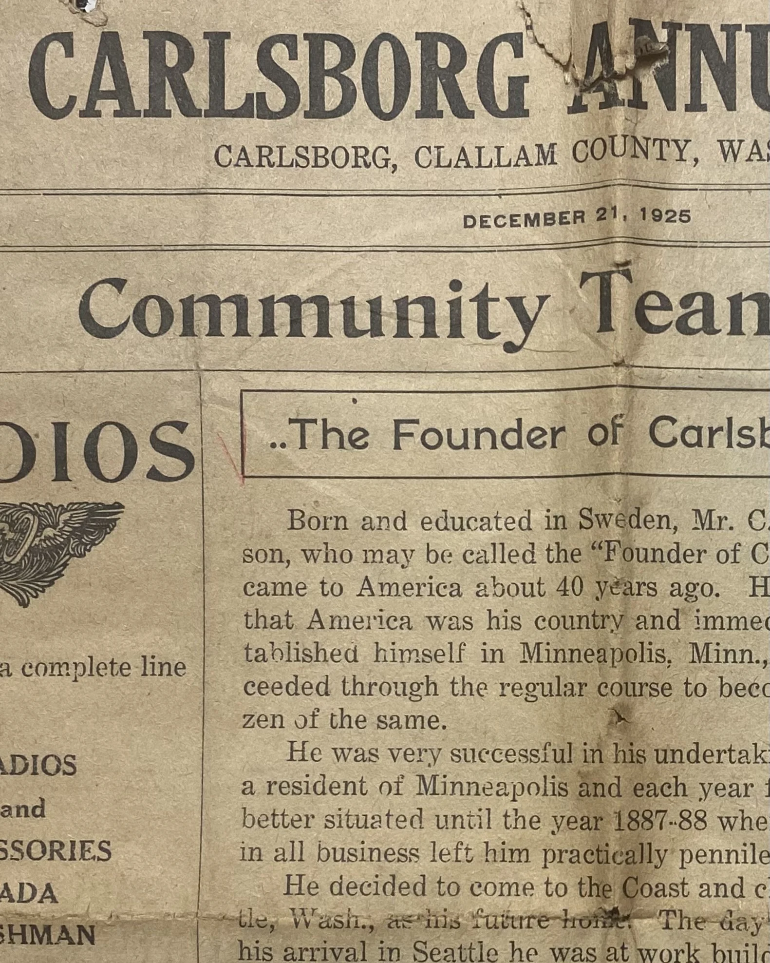 1925 Carlsborg Annual Review