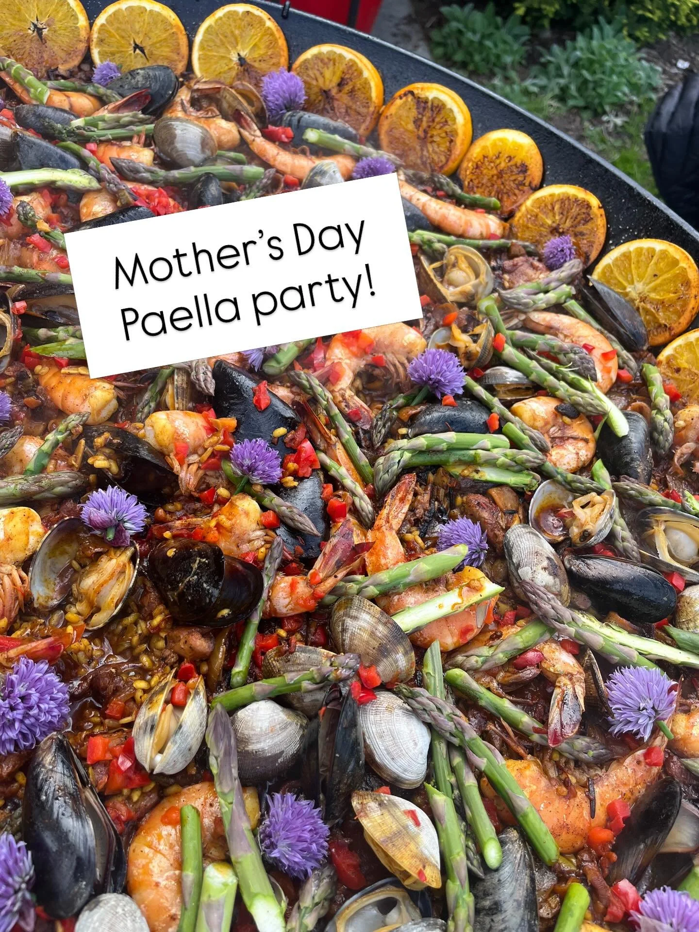 Mother&rsquo;s Day is almost here! We have a few spots left for the 2 PM and 6 PM seatings for Paella Mariscos made by @paellaworks ! Grab those tickets now so that you can enjoy delicious Paella Mariscos featuring local shellfish, gulf prawns, calam
