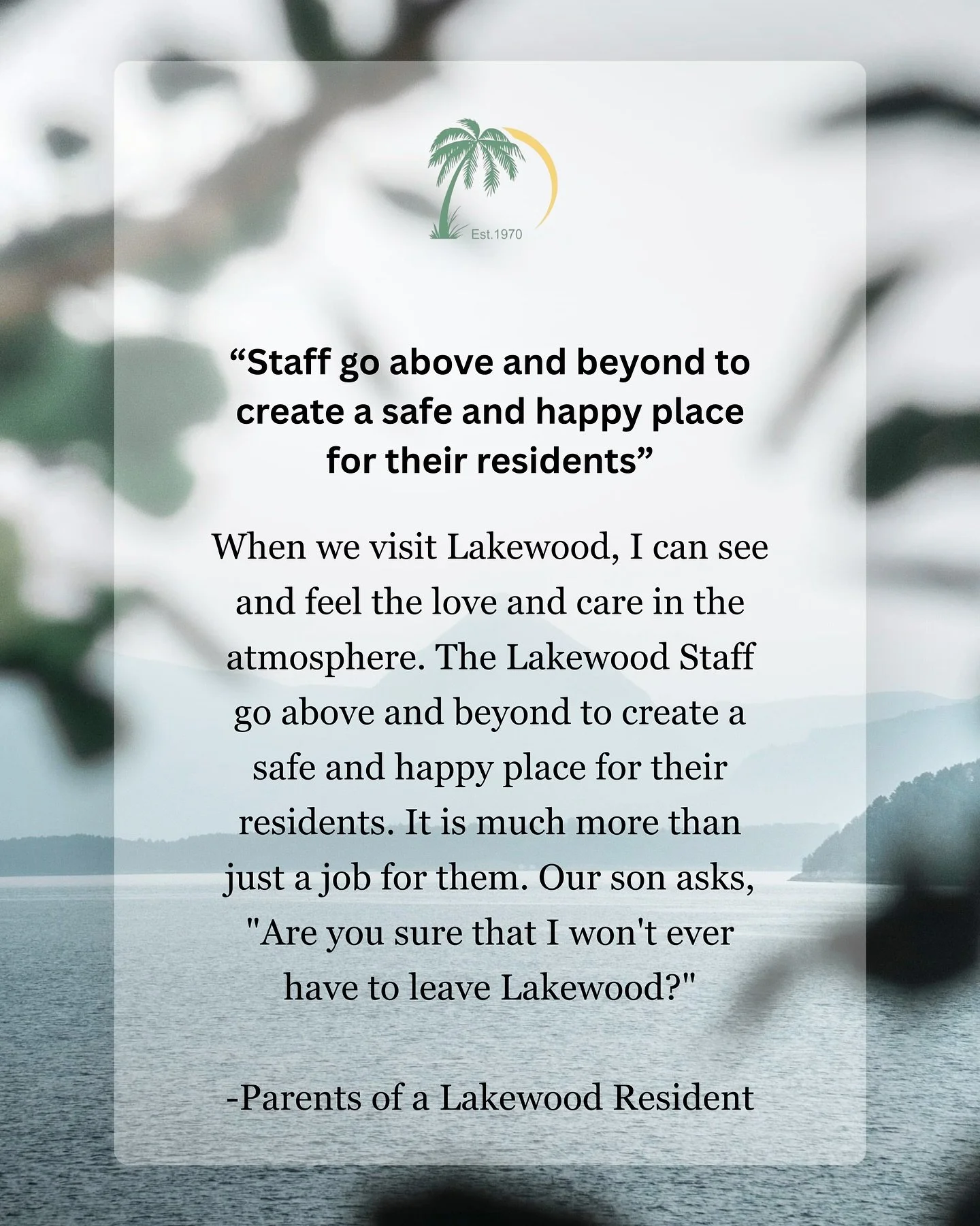 Words like these mean everything to us. 🤍

Creating a safe, loving place our residents can truly call home is why we&rsquo;re here. 

#residentialliving #adultswithmentalillness #orlandoflorida #lakewood #residentreview