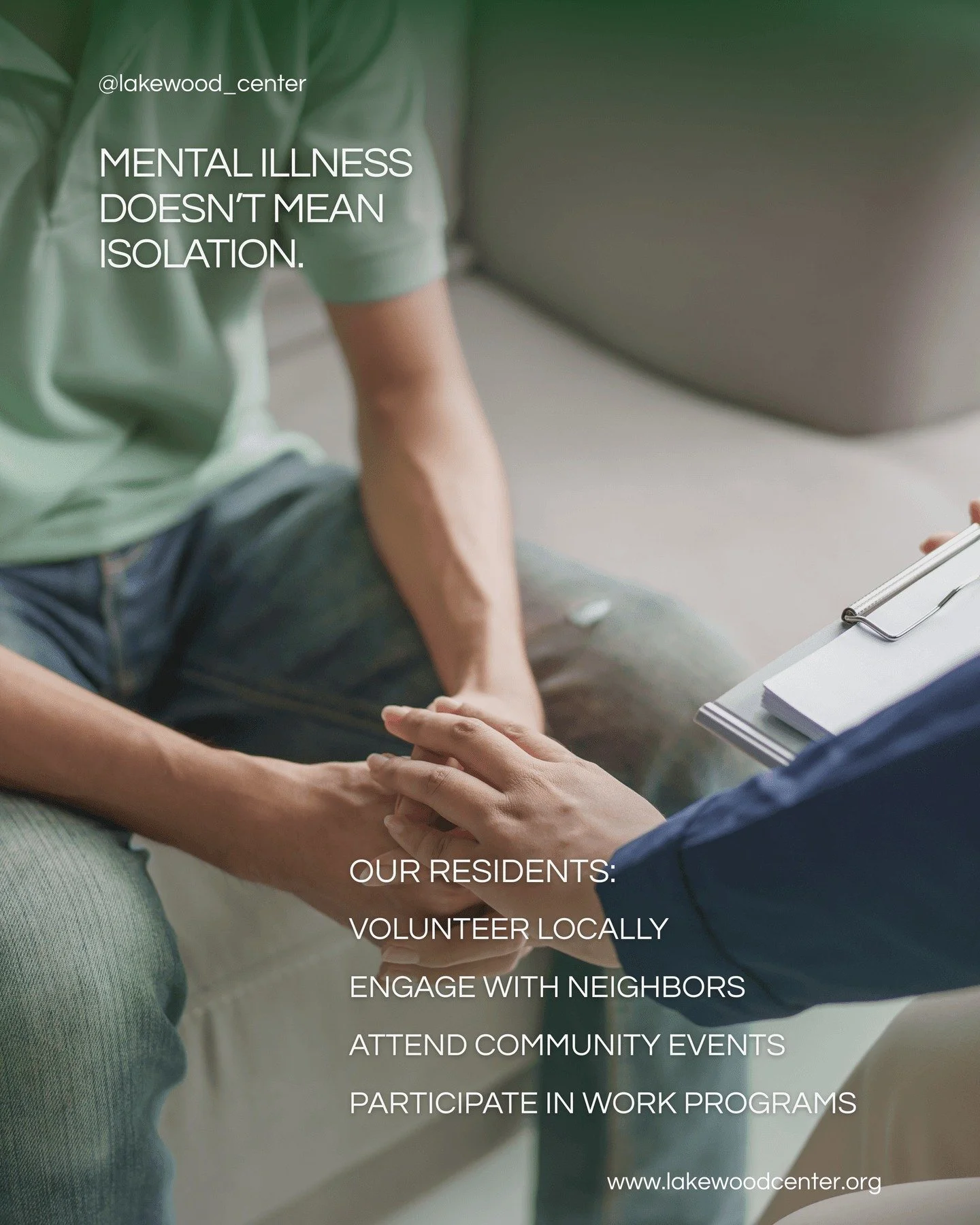Mental illness doesn't mean isolation.

For over 50 years, we've believed that true wellness happens when our residents are part of the community&mdash;not separate from it. That's why community integration isn't just a program here; it's woven into 