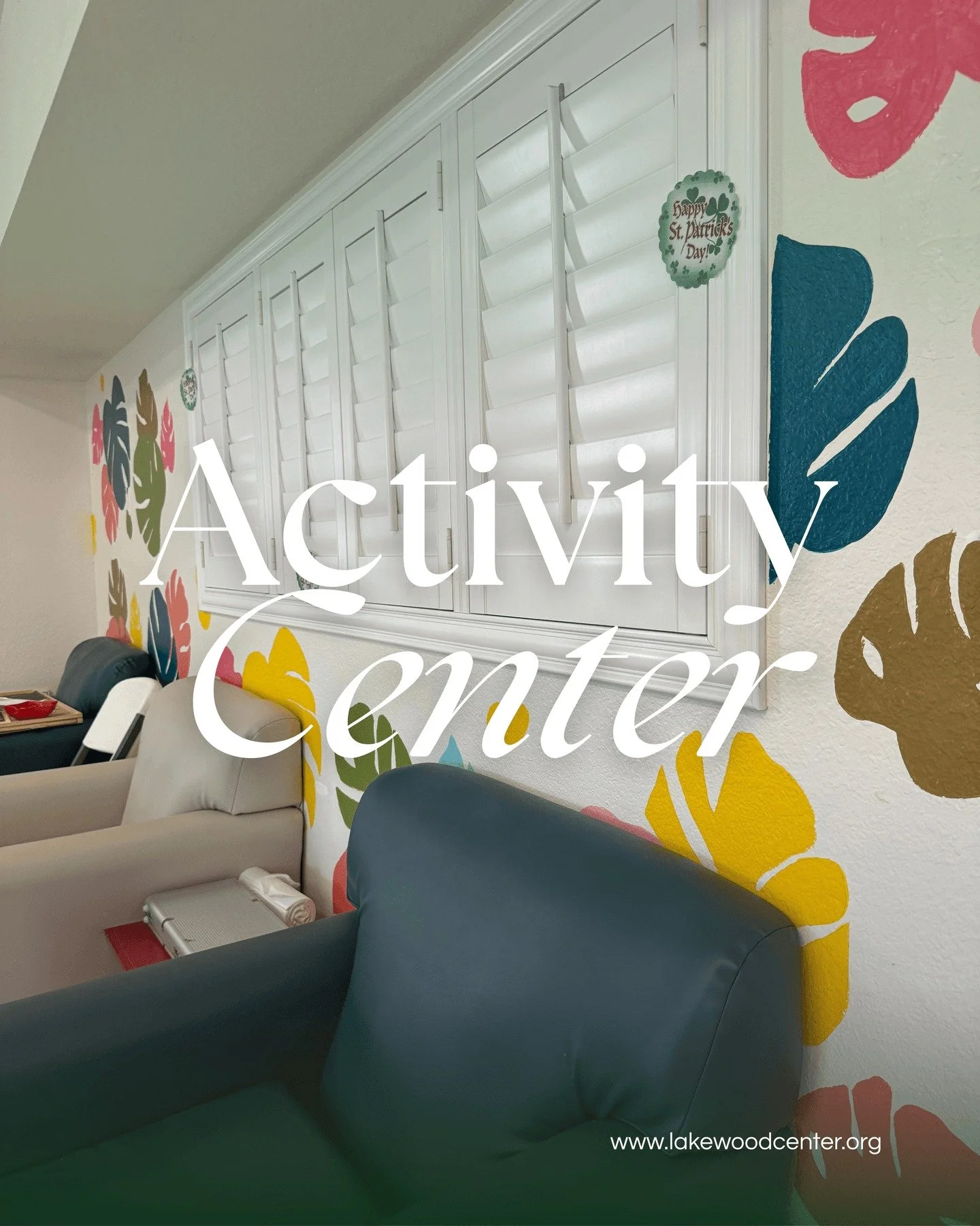 A space designed for peace, connection, and comfort.

Our Activity Center is more than just a room. It's where life happens. Where residents gather for art projects, movie nights, game days, and celebrations. Where hands stay busy and minds stay enga