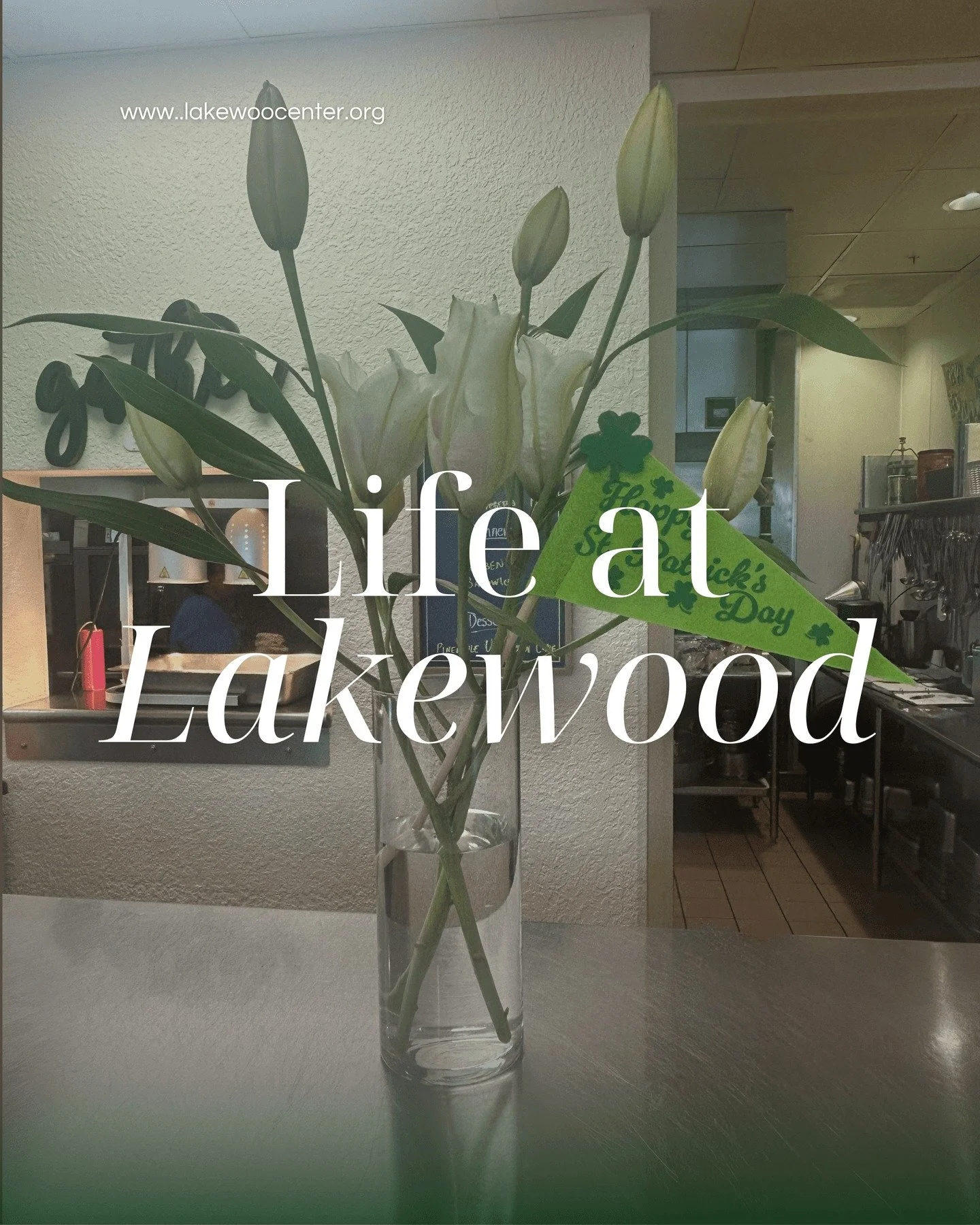 Life at Lakewood this week:

🍀 St. Patrick's Day celebrations in the kitchen with festive accessories and plenty of laughter
🕯️ Passover seder preparations and traditional meals shared together
🚗 Cars &amp; Coffee outing with some serious eye cand