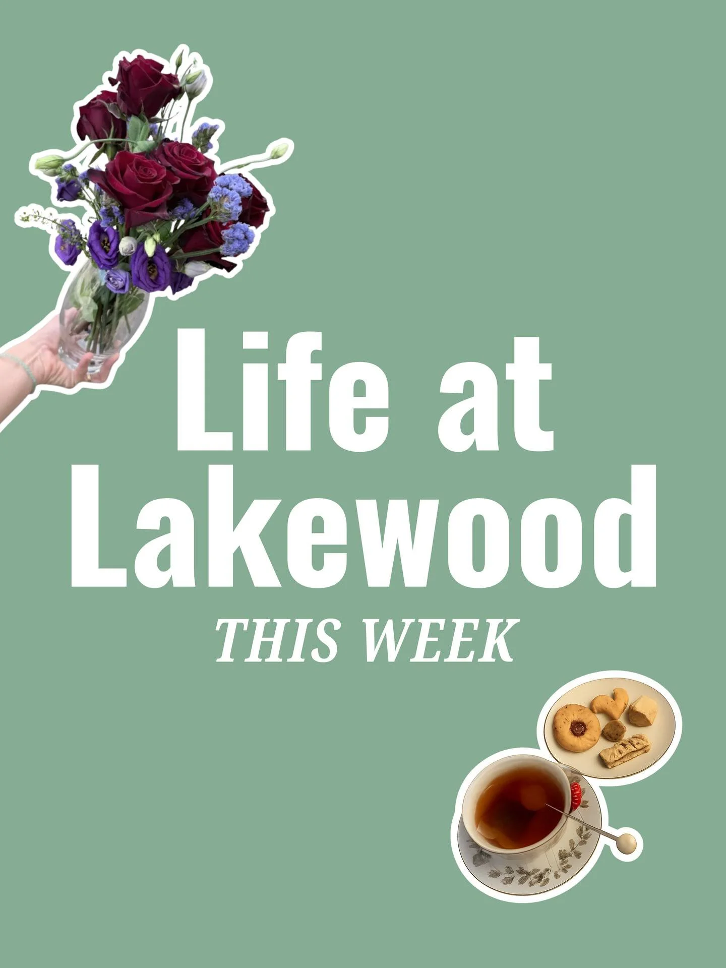 What a week at Lakewood Center! Here's everything our community was up to:

🌸 Women's Group came together for flower arranging and connection
🍵 Tea Party &amp; Flower Arrangement brought beauty, creativity, and good treats to the table
☕ Cat Cafe &
