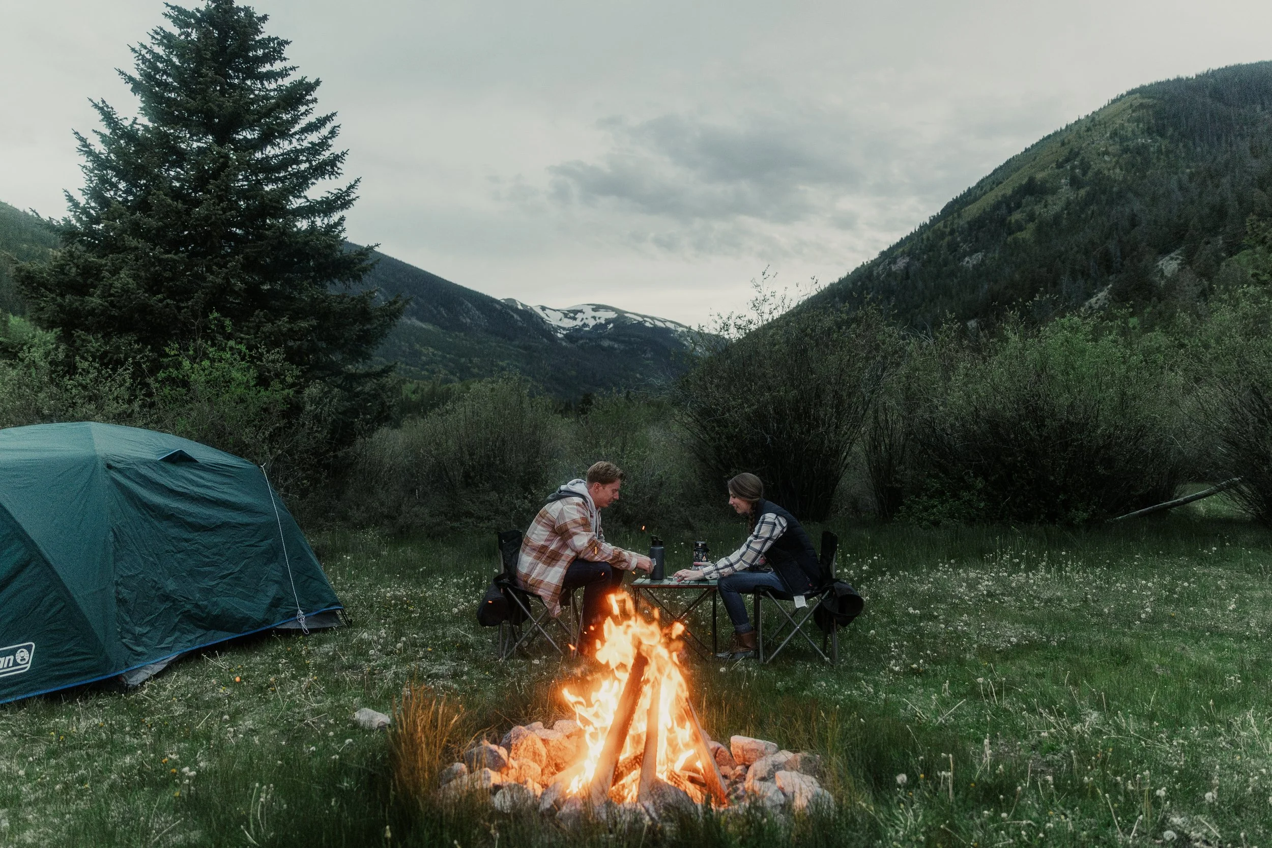 Camping Engagement Session in Buena Vista, Colorado
