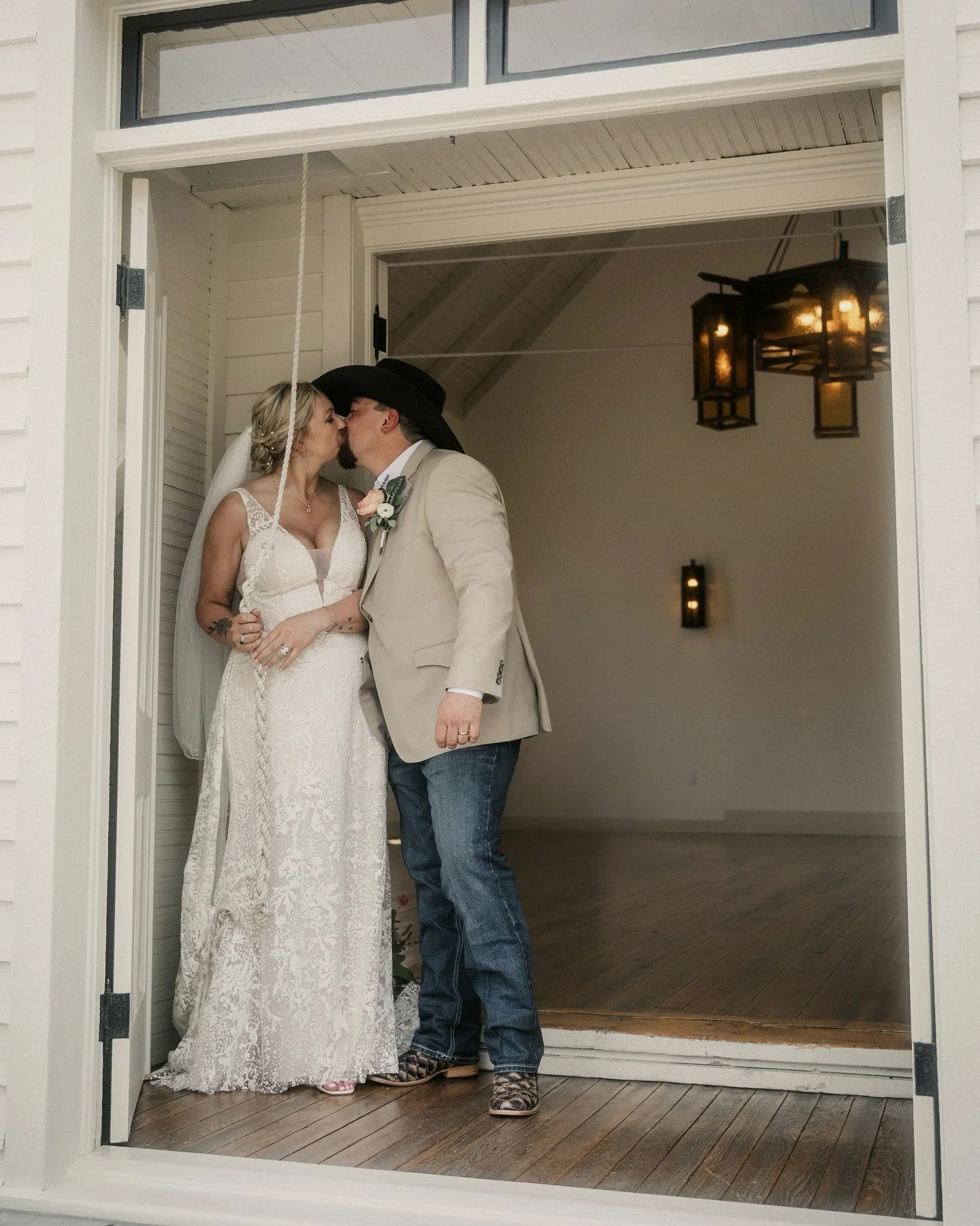 Kyle and Katie ringing the chapel bell after being announced husband and wife. 🤍 Can&rsquo;t help but share a few more favorites from this beautiful and intimate summer elopement in Creede. 

&bull;

&bull;

🏷️: Colorado wedding photographer, Color