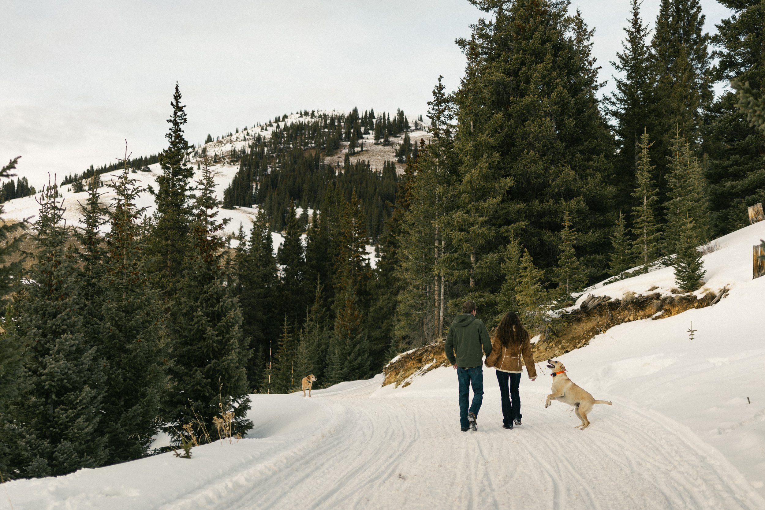 Adventure engagement session in Colorado