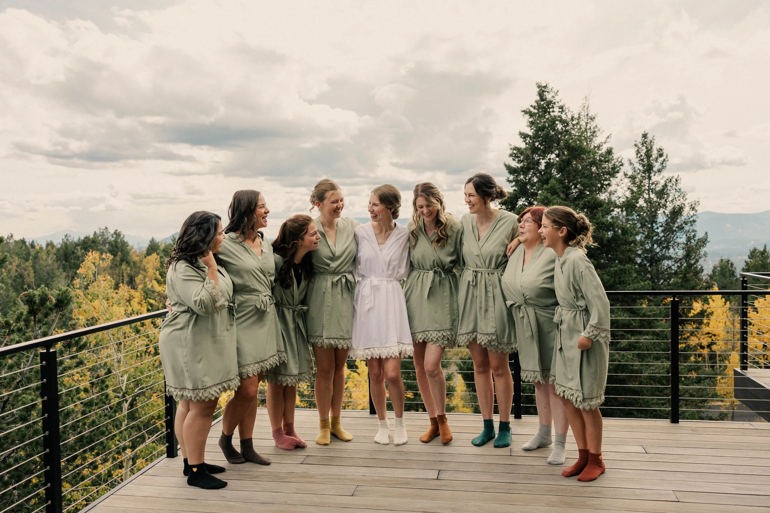 Colorful fall wedding in Colorado
