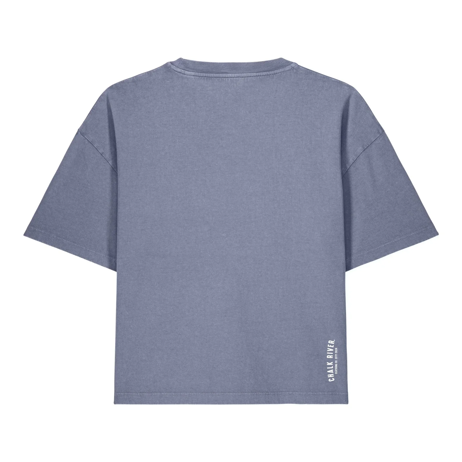 Women's 100% Cotton T-Shirt - Faded Blue Back.jpg