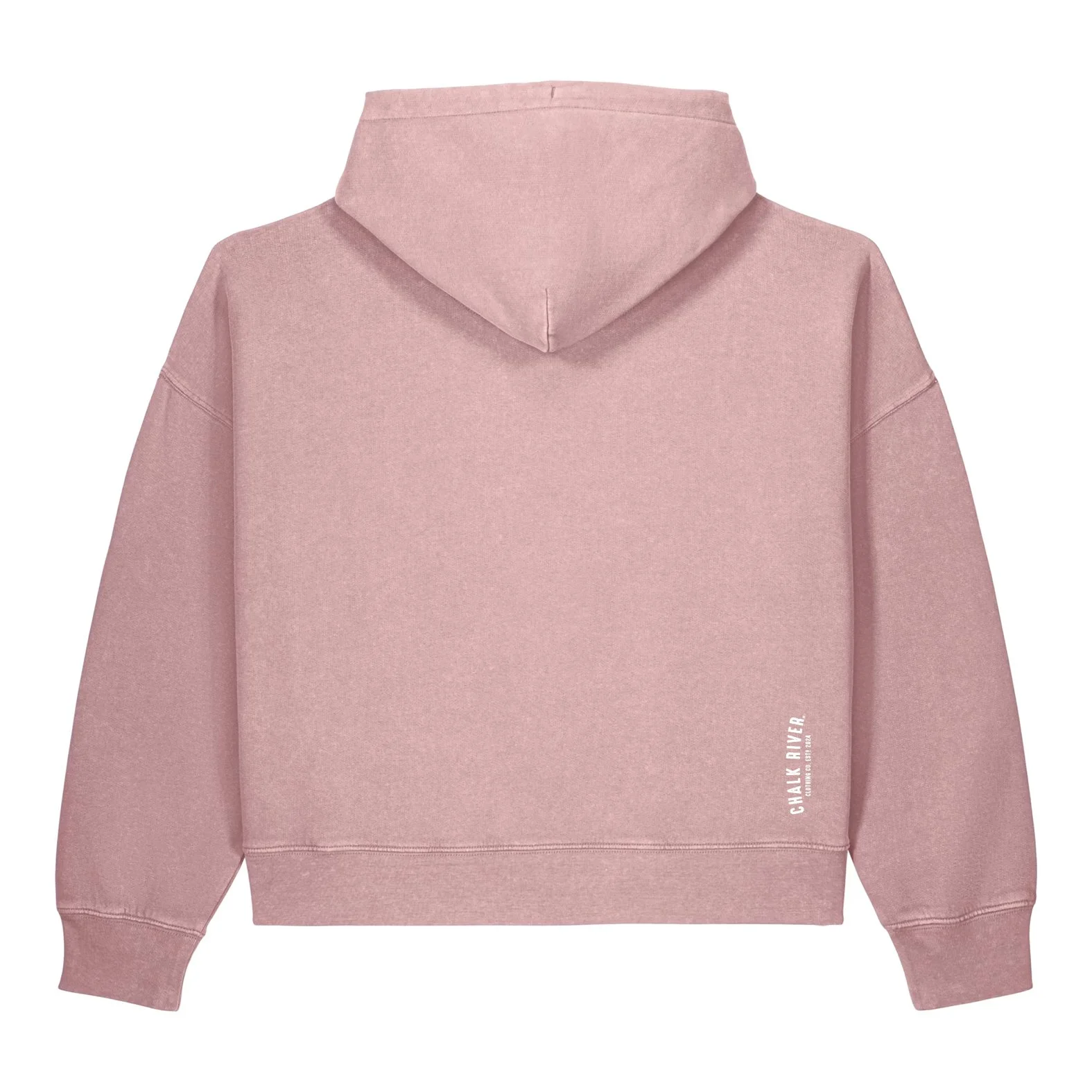Women's 100% Cotton Hoodie - Faded Pink Back.jpg