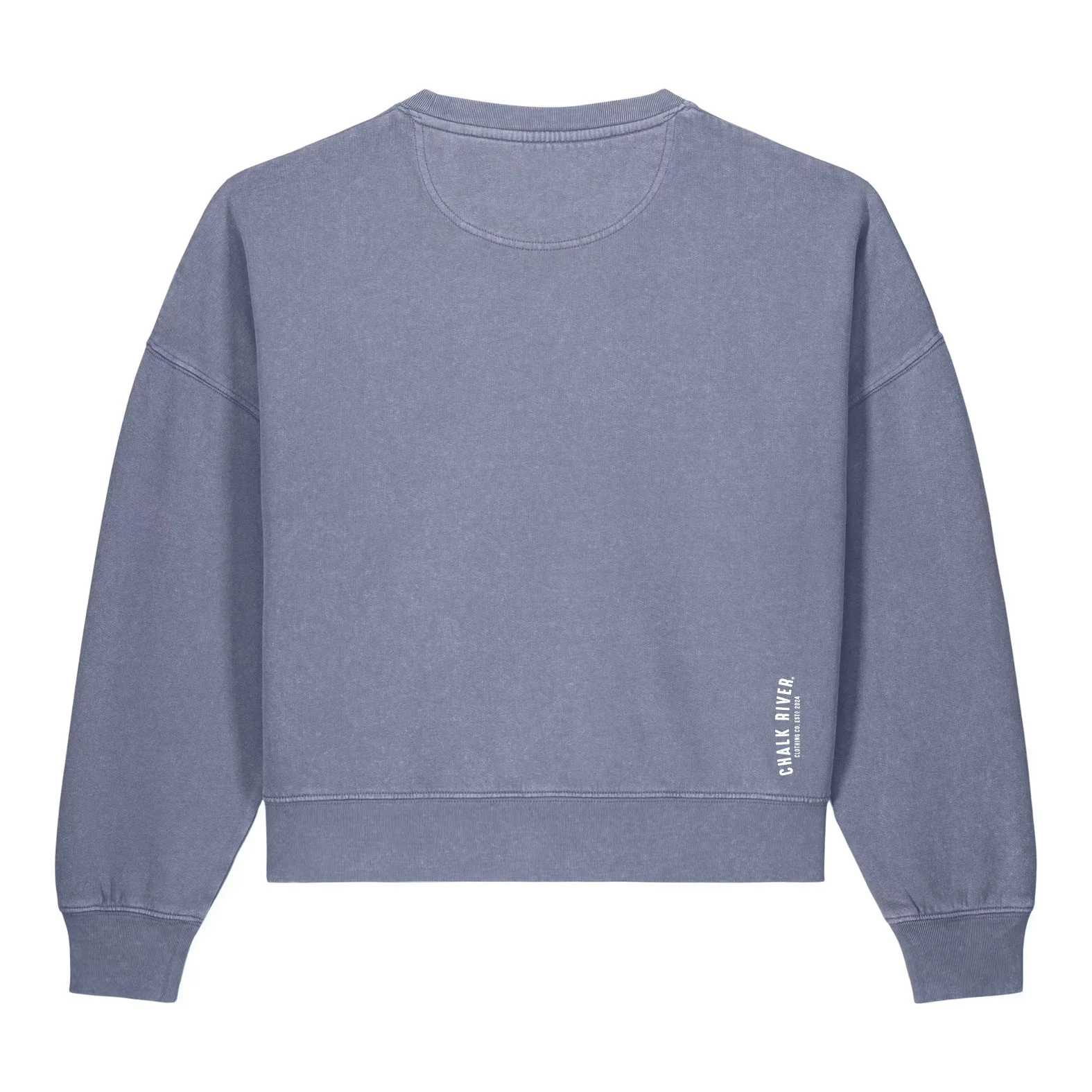 Women's 100% Cotton Sweater - Faded Blue Back.jpg
