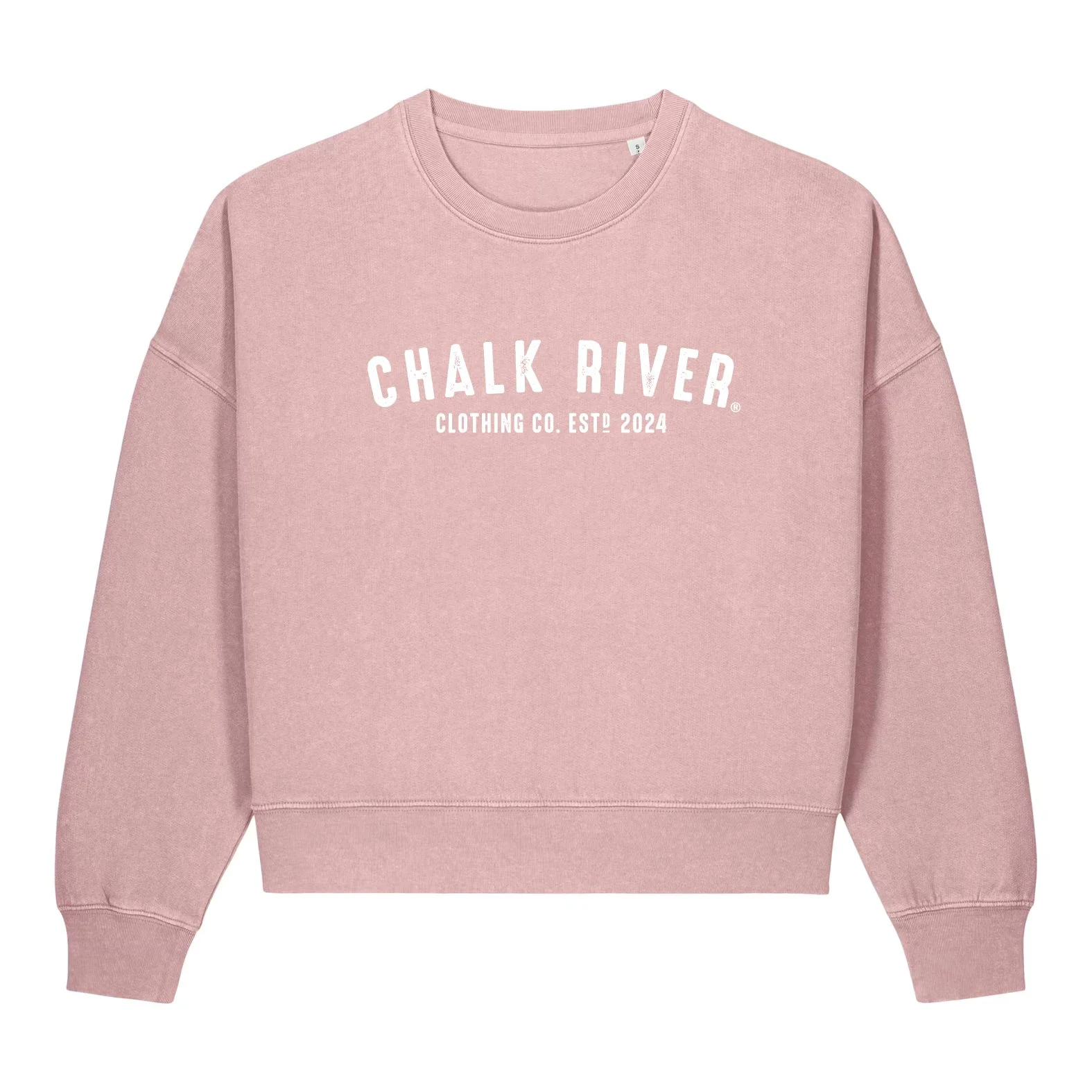 Women's 100% Cotton Sweater - Faded Pink Front.jpg