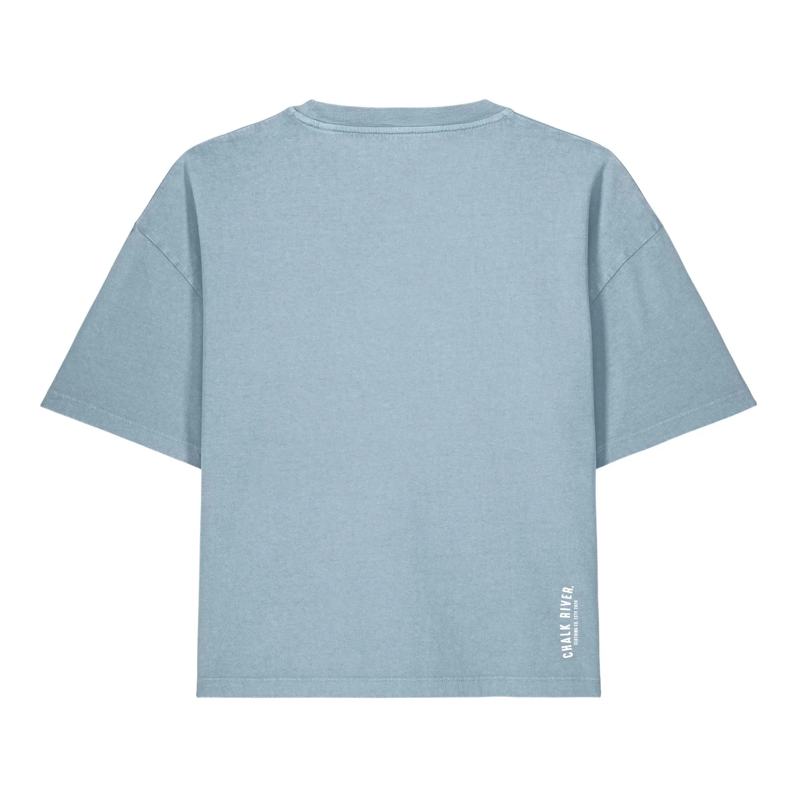 Women's 100% Cotton T-Shirt - Faded Blue Stone Back.jpg