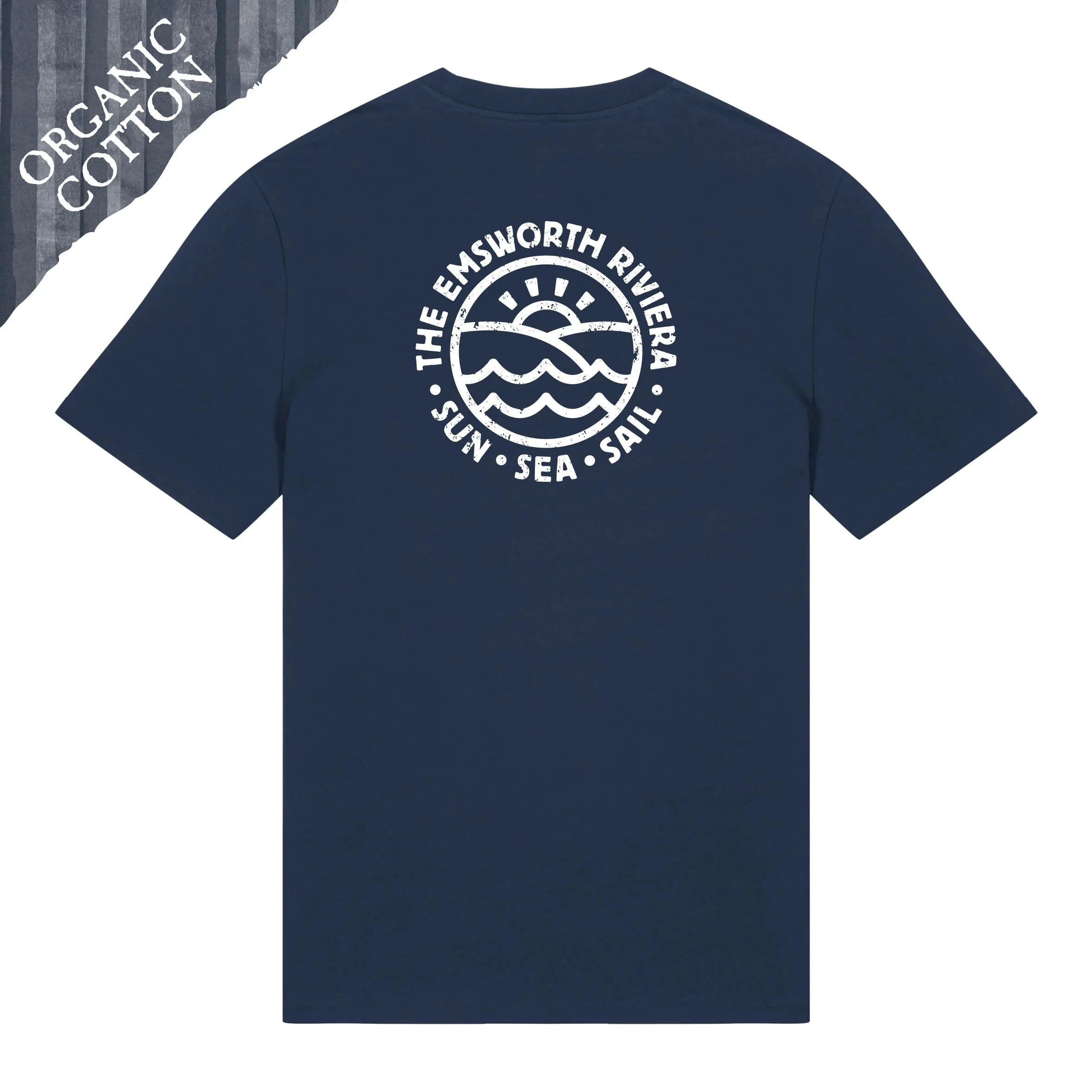 Navy & Fiesta - Emsworth Riviera TShirt SALE