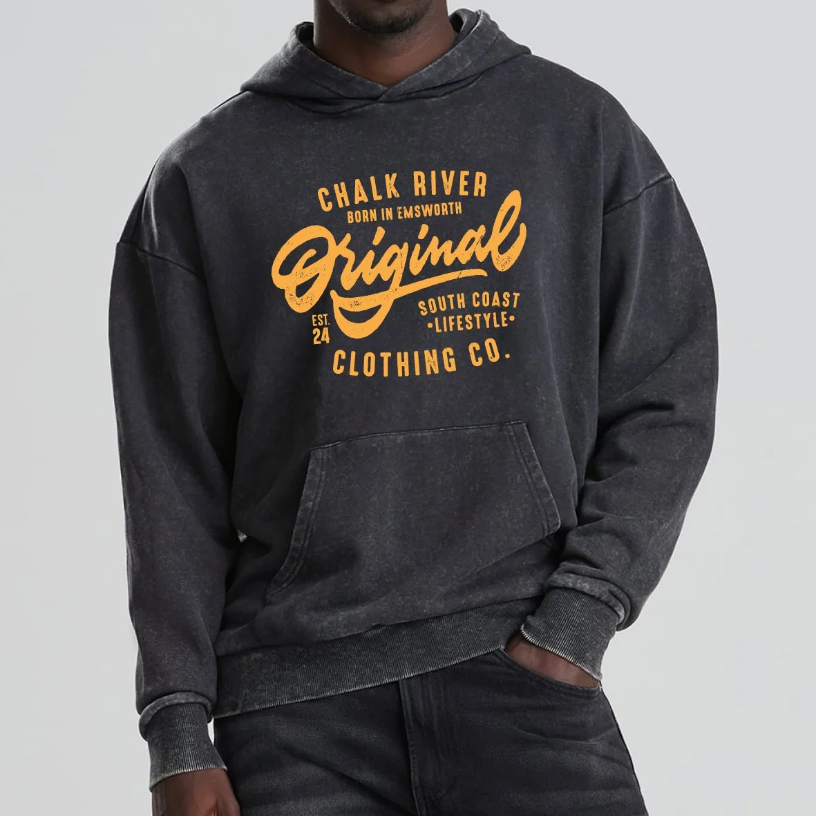 Chalk River Original Washed Hoodie Model.jpg