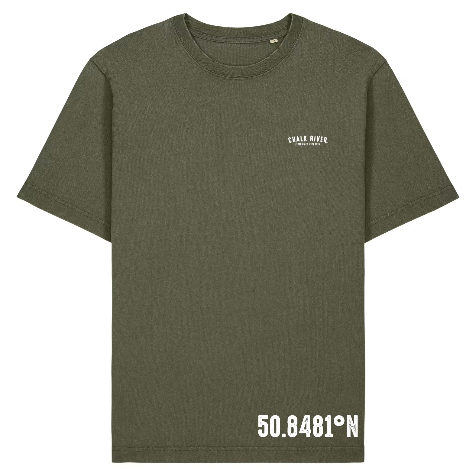Chalk River Unisex T-Shirt - Coordinates Front.jpg