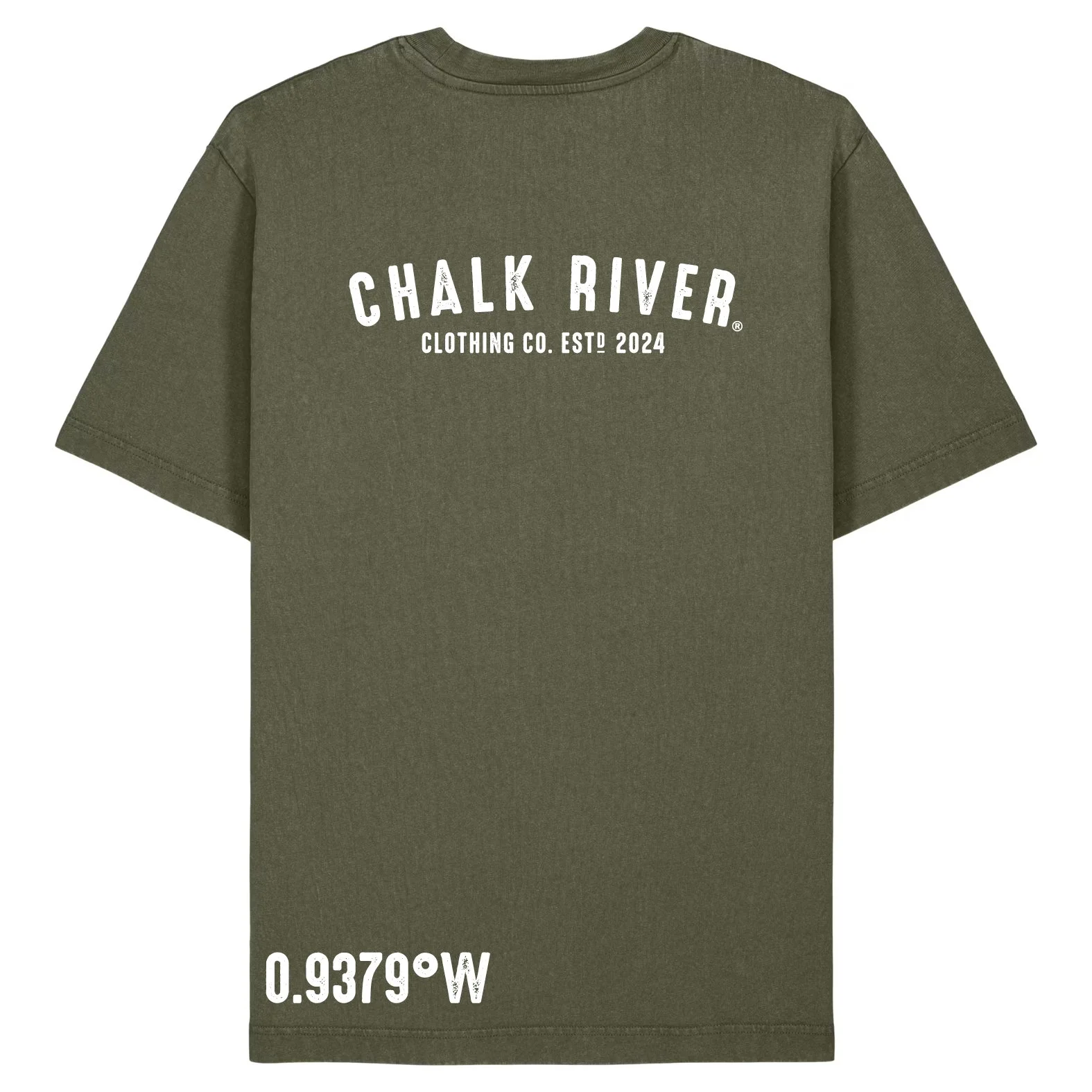 Chalk River Unisex T-Shirt - Coordinates Back.jpg