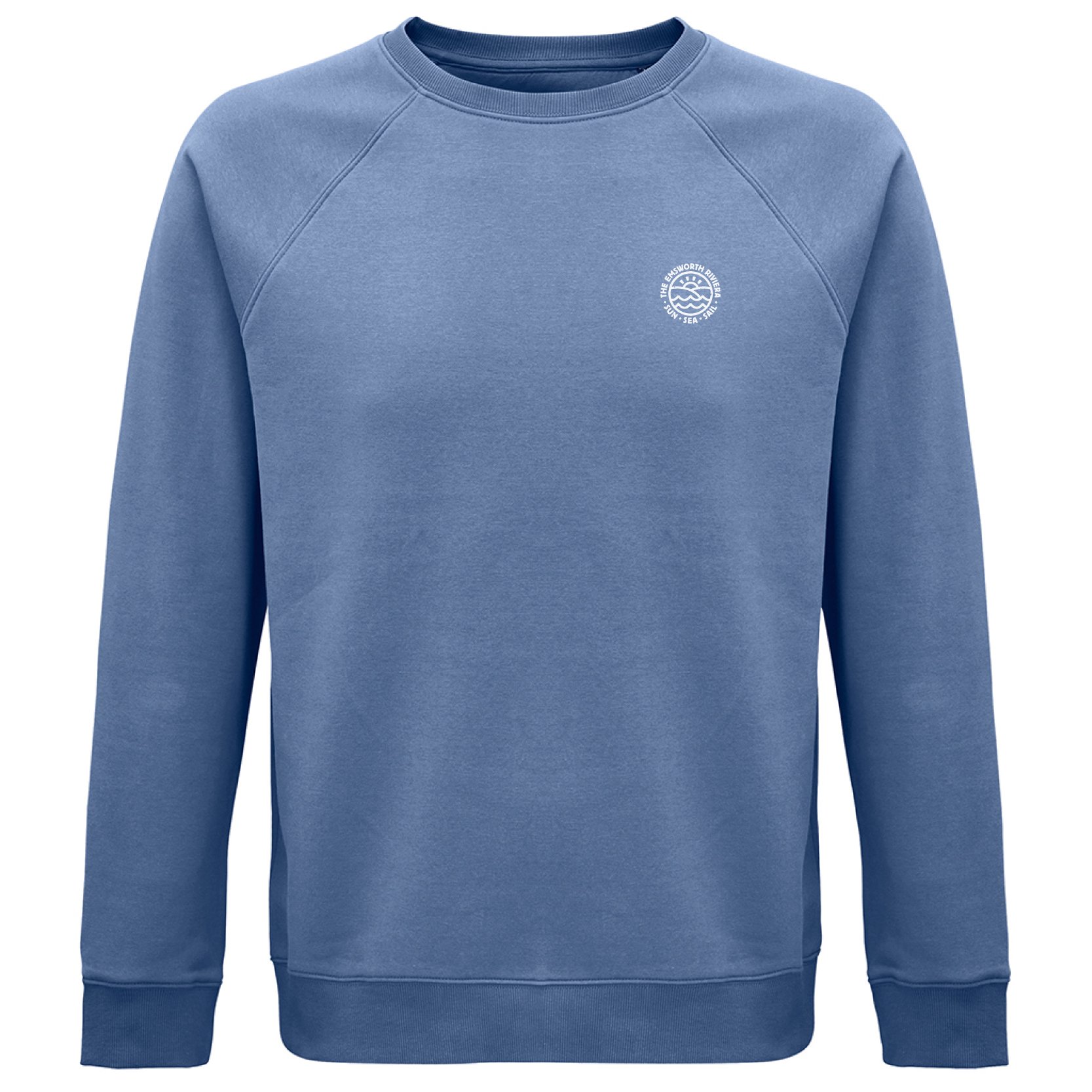 Emsworth Riviera Raglan Crew_Blue Front.jpg