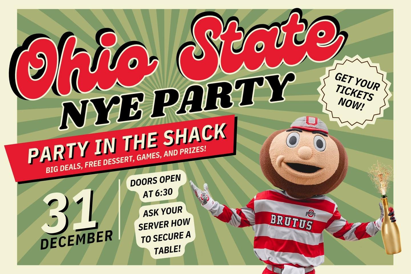 Bakers NYE Party in The Shack