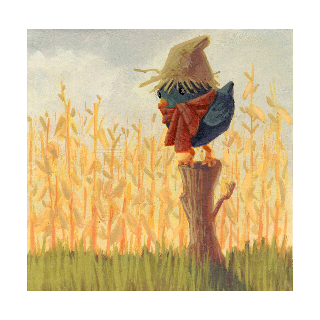 3"x3" Acrylic on Sticky Note - Sold