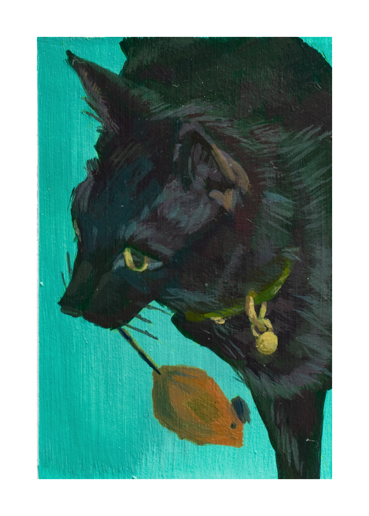 2.5"x3.5" Acrylic on Bristol Paper - Sold