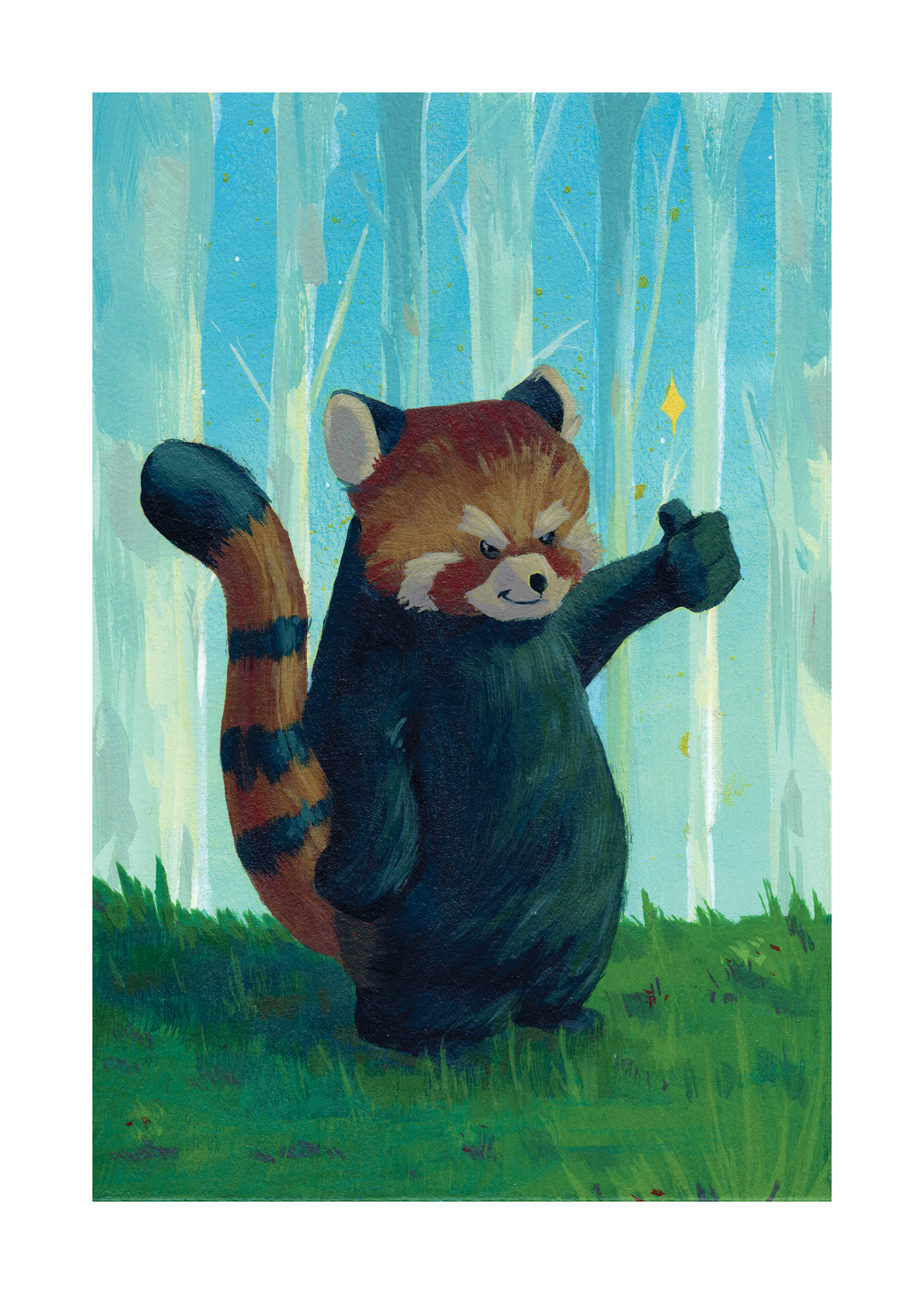 5"x7" Acrylic on Illustration Board - Sold