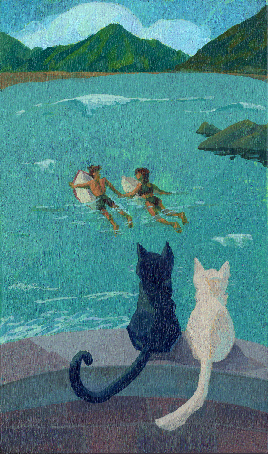 3"x5" Arcylic on Wood Panel - $60
