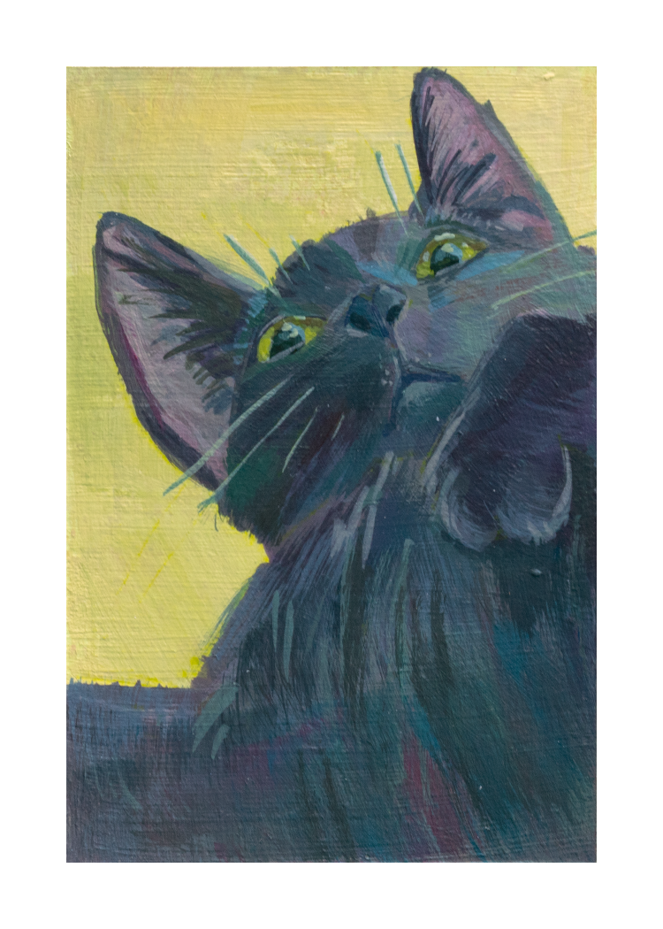2.5"x3.5" Acrylic on Bristol Paper - Sold