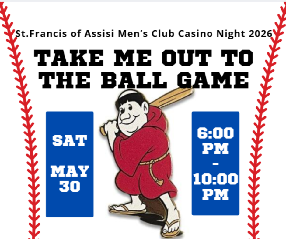 Save the Date - Casino Night "Take Me Out to the Ball Game"