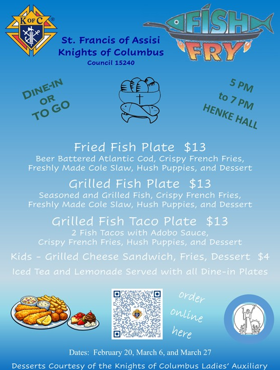 KofC: Fish Fry Sale