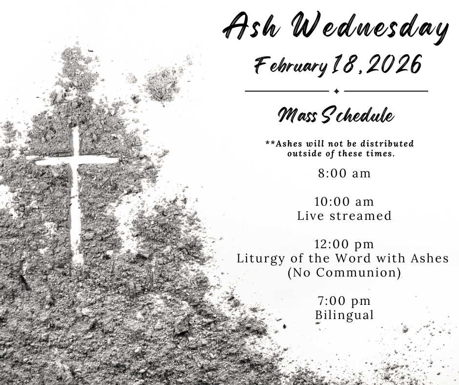 Ash Wednesday Schedule