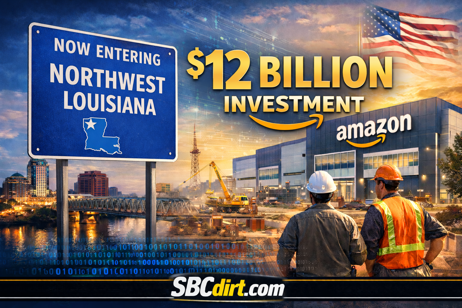 🚀 North Louisiana Gears Up for Major Economic Growth with $12 Billion Amazon Data Center Investment