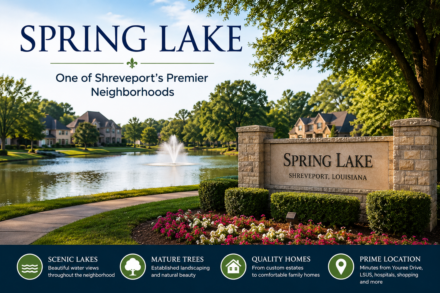 Spring Lake: One of Shreveport's Premier Neighborhoods