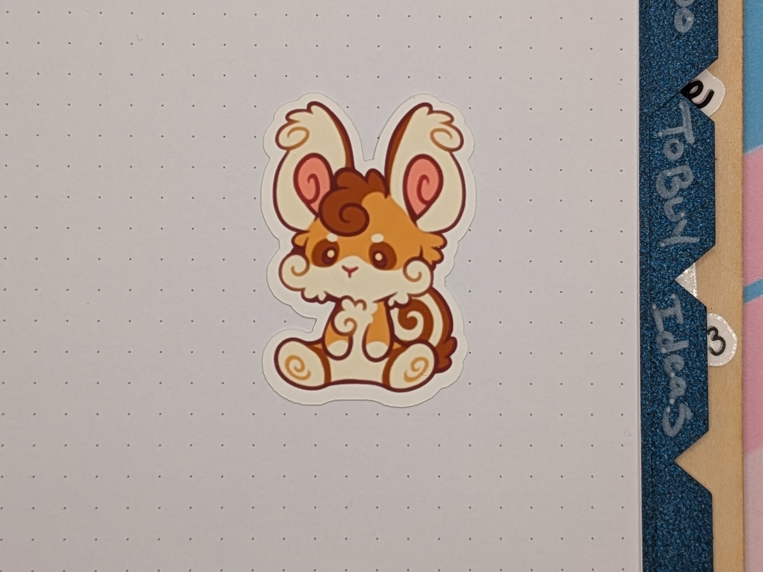 Squigglybun Sit Sticker