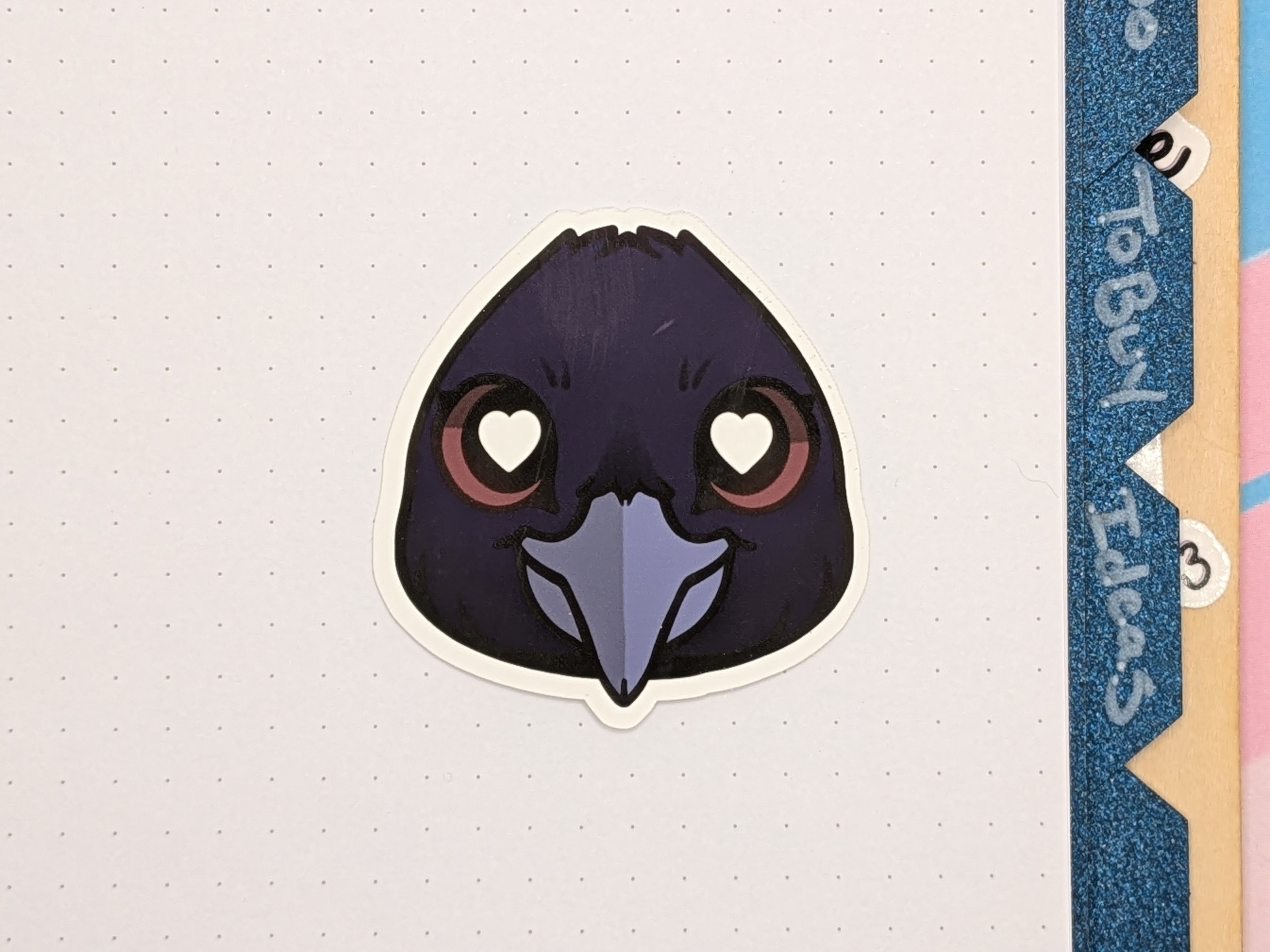 Raven Head Sticker