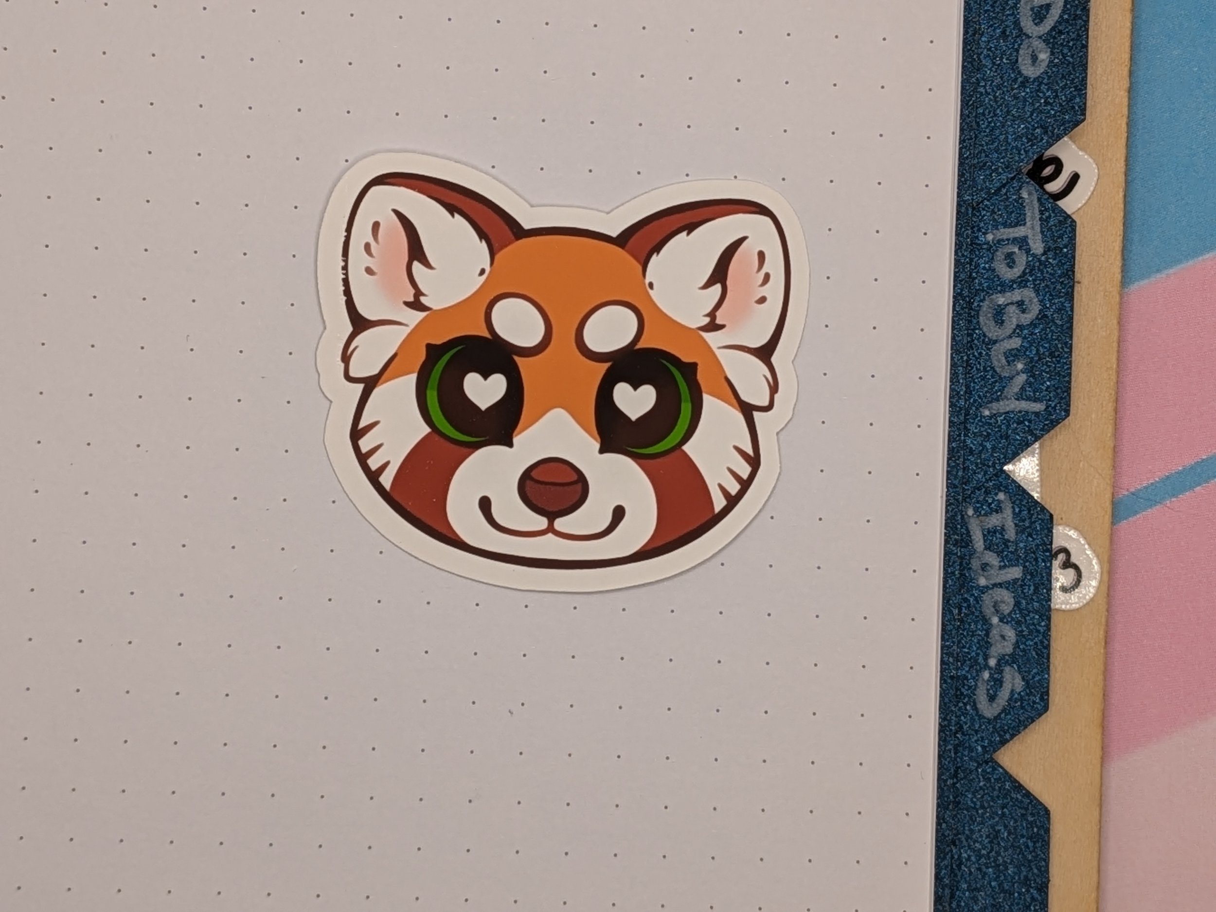 Red Panda Head Sticker