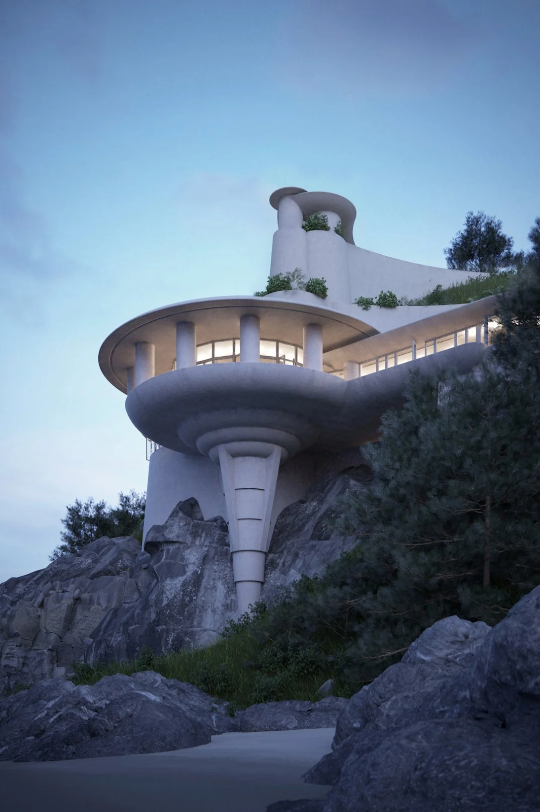 The redesigned Seacliff home with one story was removed from the plan. 