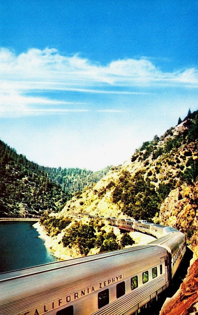 Image of the Zephyr from a travel brochure.