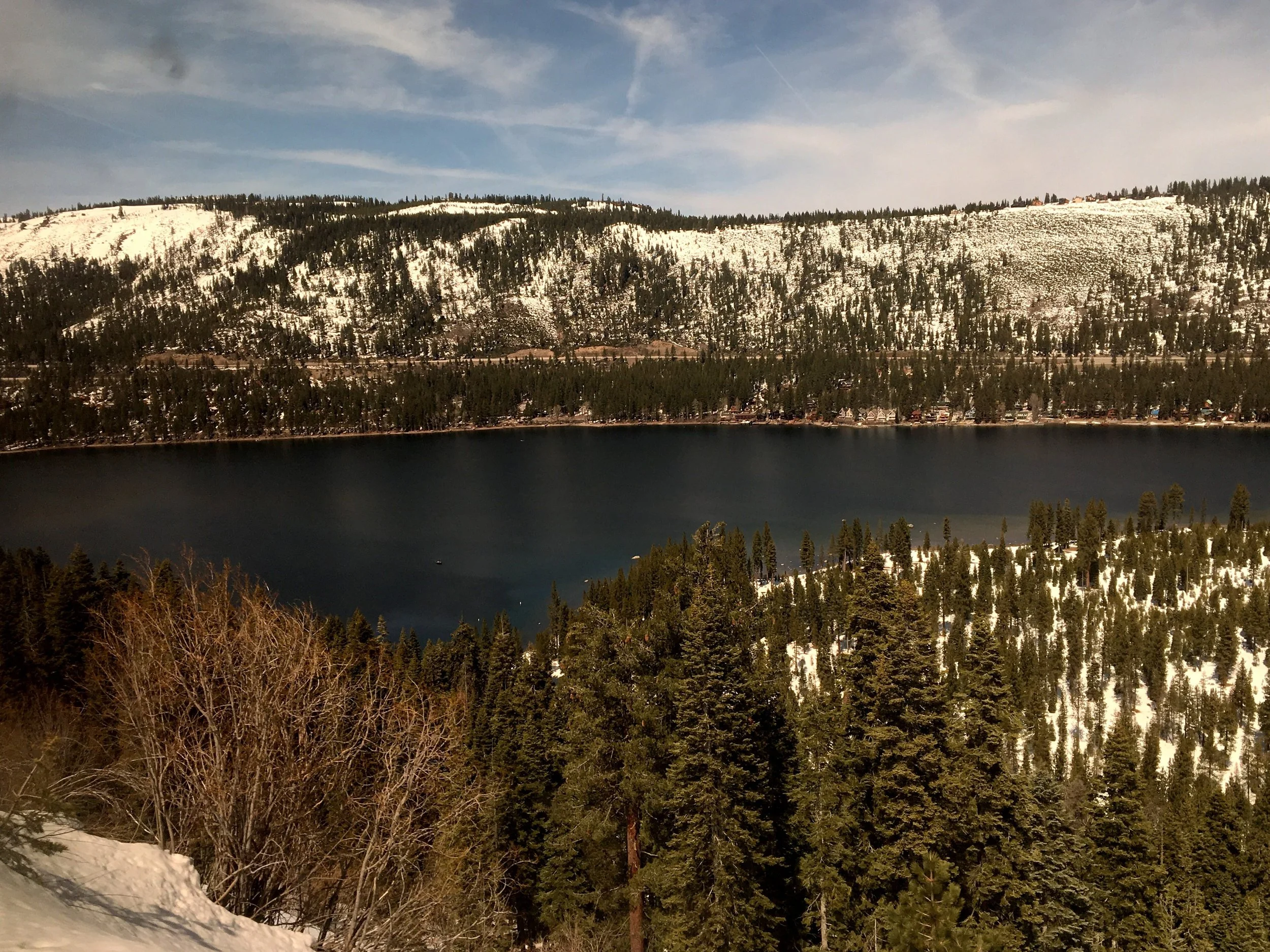 View of Donner Lake from Zephyr. 