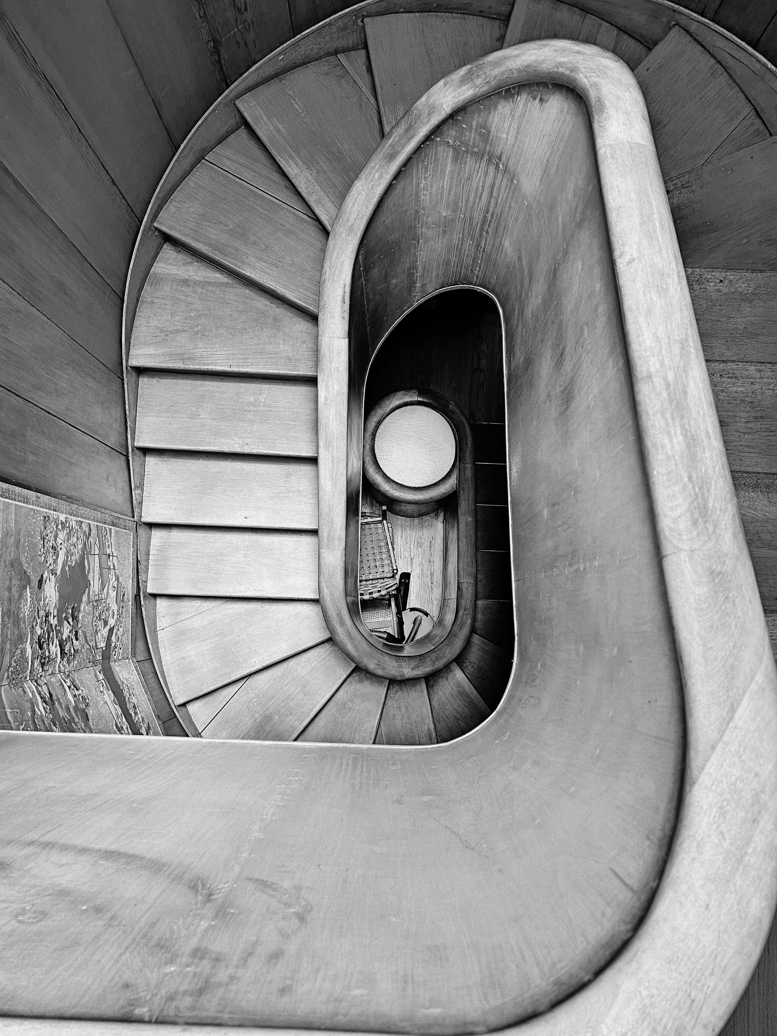 Staircase in the Weston Havens House Berkeley Calif.