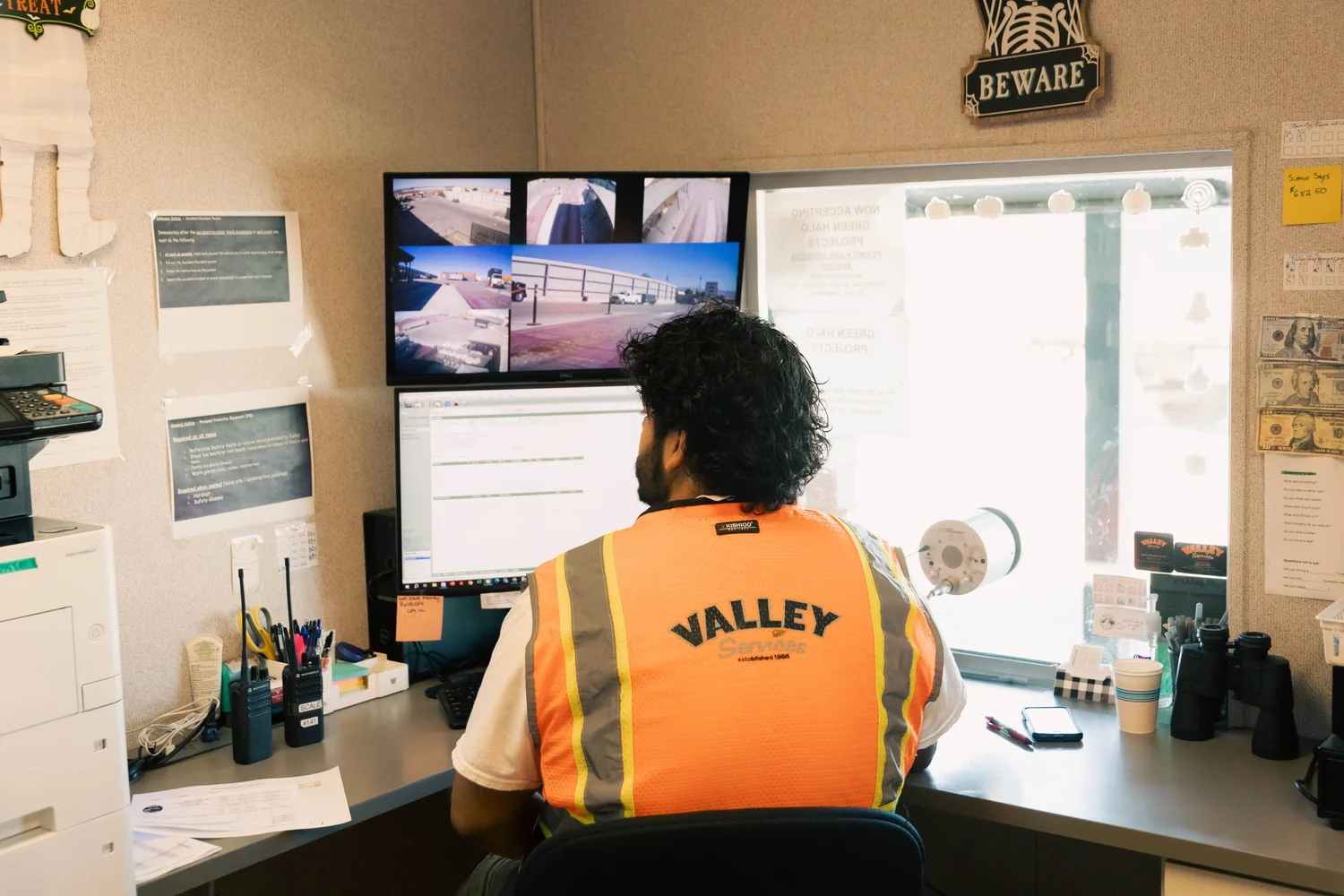Valley Services crew in front of a truck