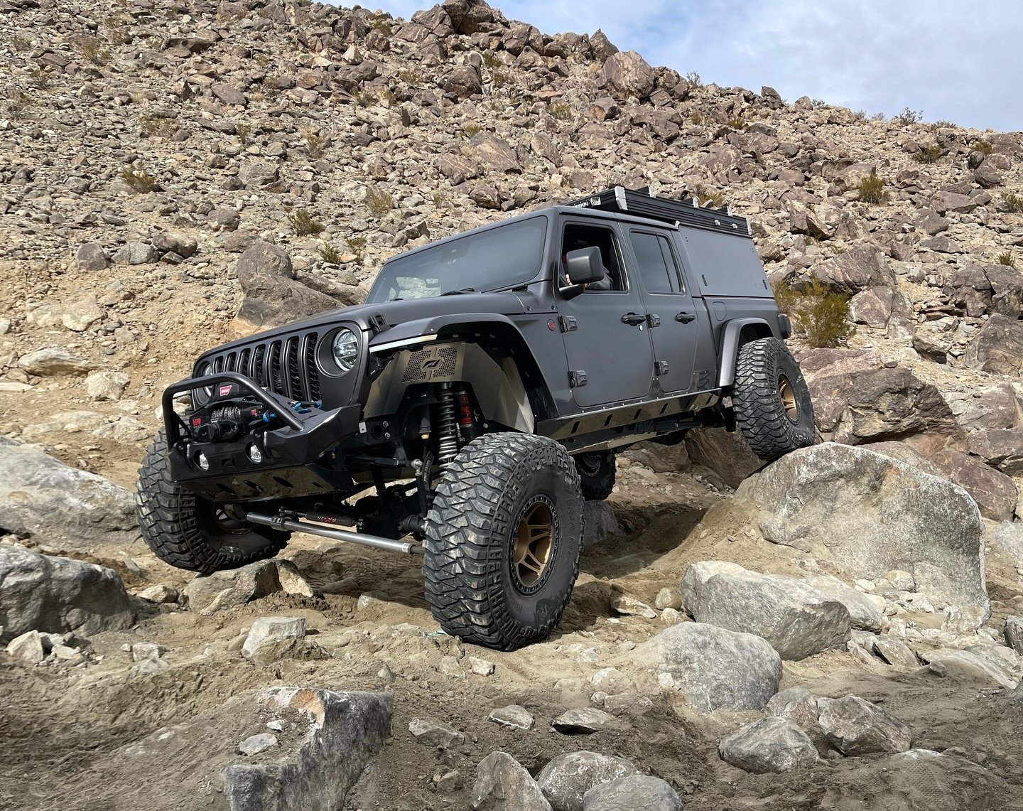 I have to say, @vinniefranklin88 gladiator has to be the sickest around. It even overlands in the rocks. No taillights were harmed.