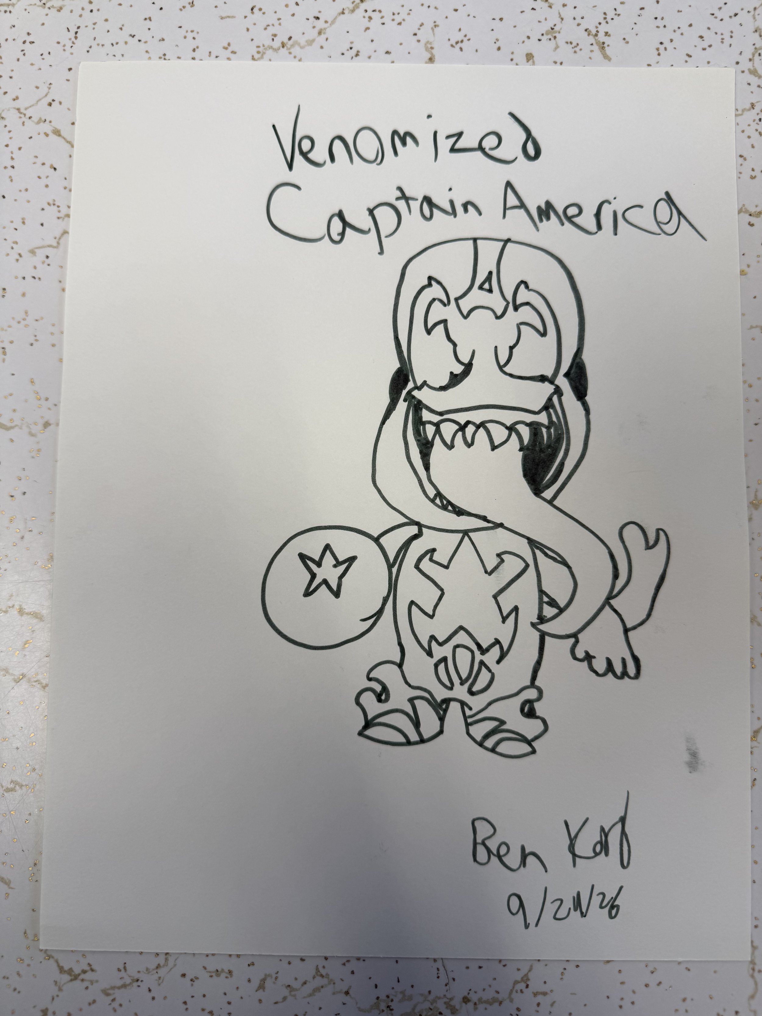 Venomized Captain America 9/24/26