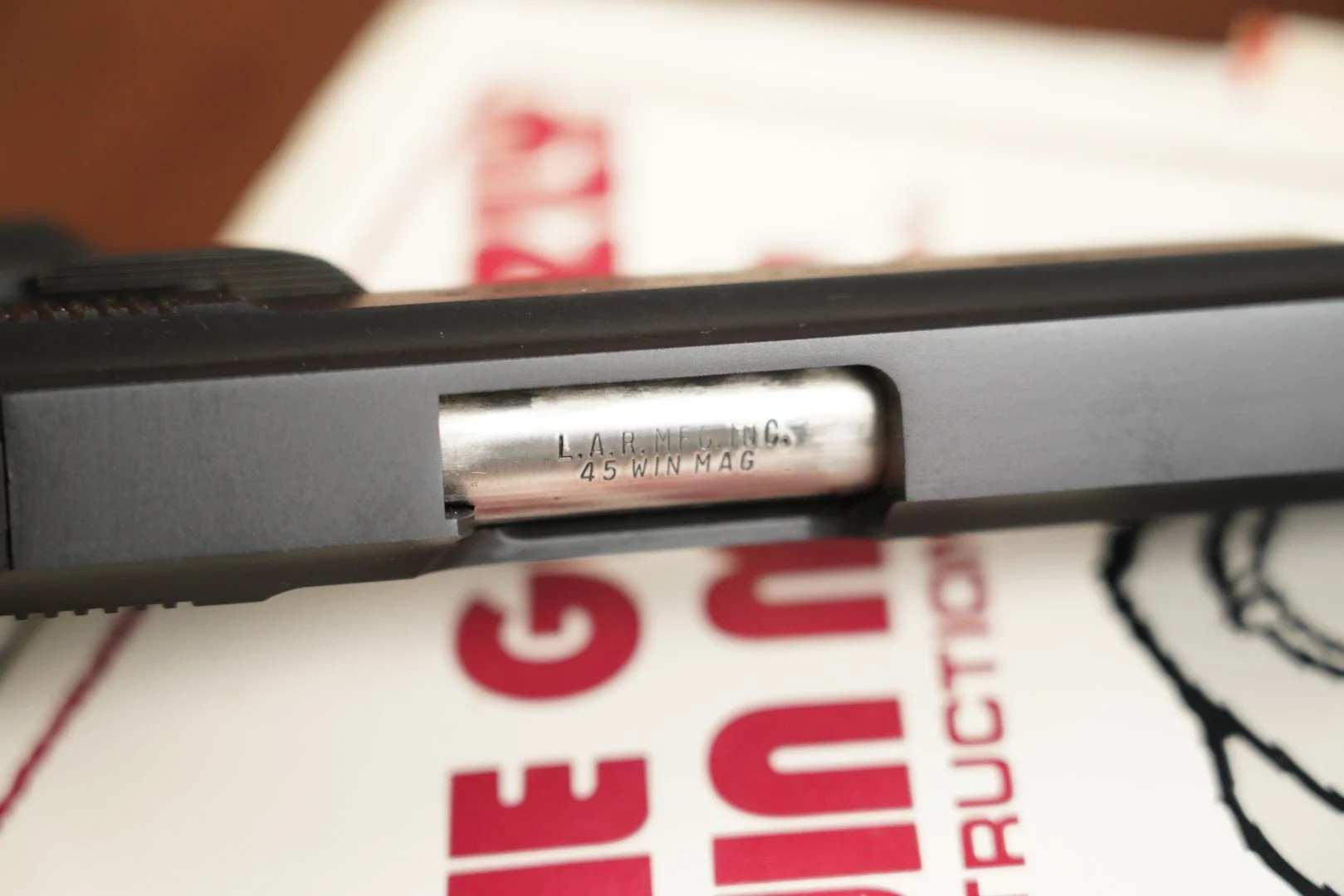 10 L.A.R. Grizzly Mark I — .45 Win Mag 6.5” Semi-Auto Pistol | Mt. McCoy Auctions.JPG