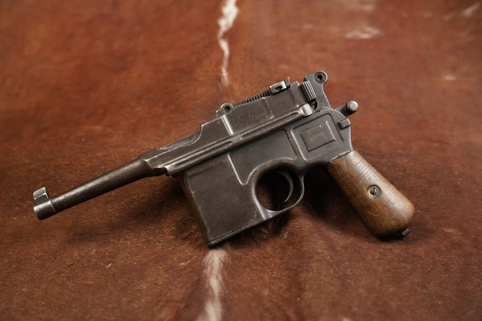 02 Post WWI Mauser C96 Bolo Broomhandle 7.63x25mm 3.9%22 Semi-Auto Pistol C&R.JPG
